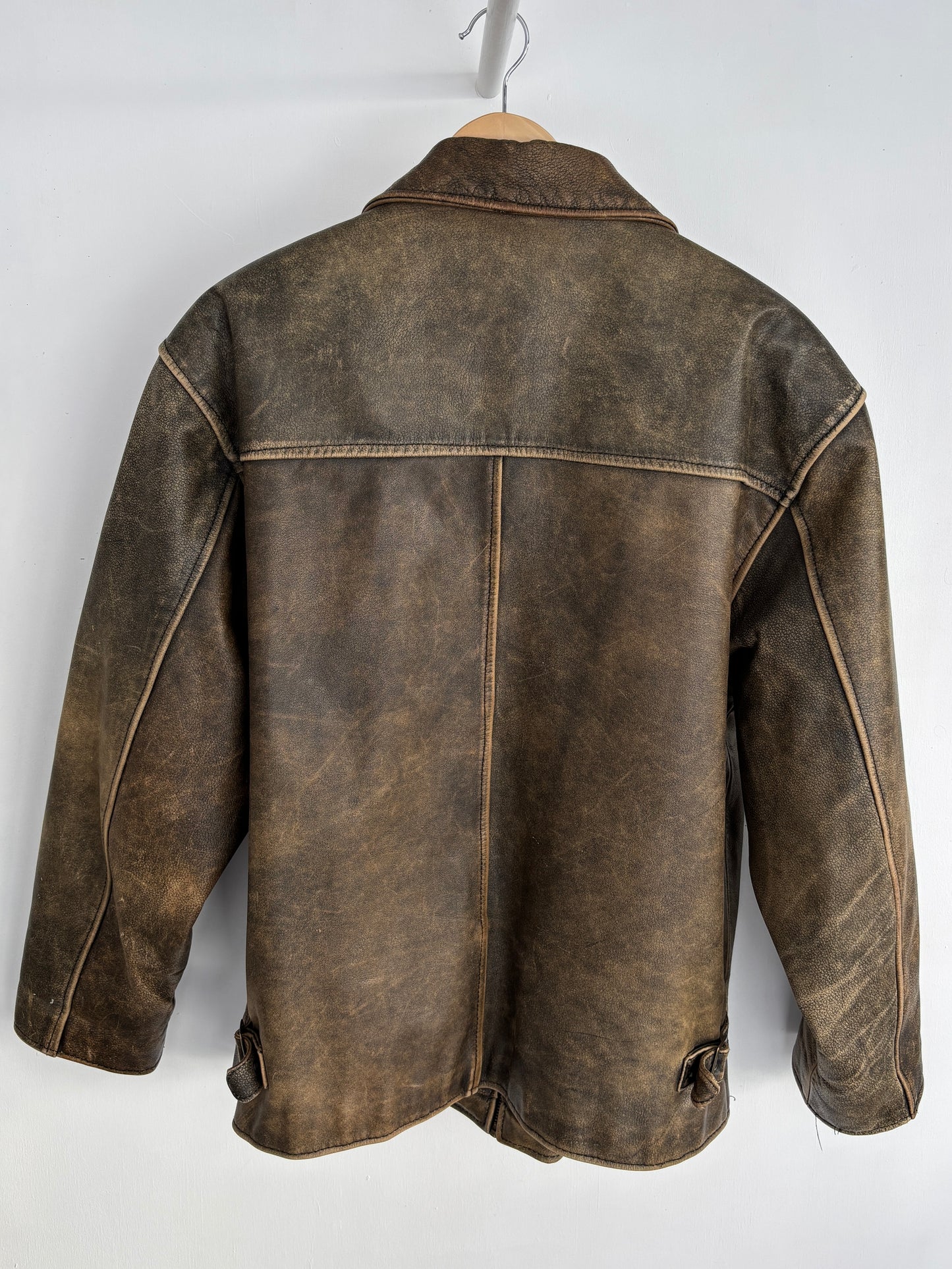 L - VINTAGE LEATHER JACKET