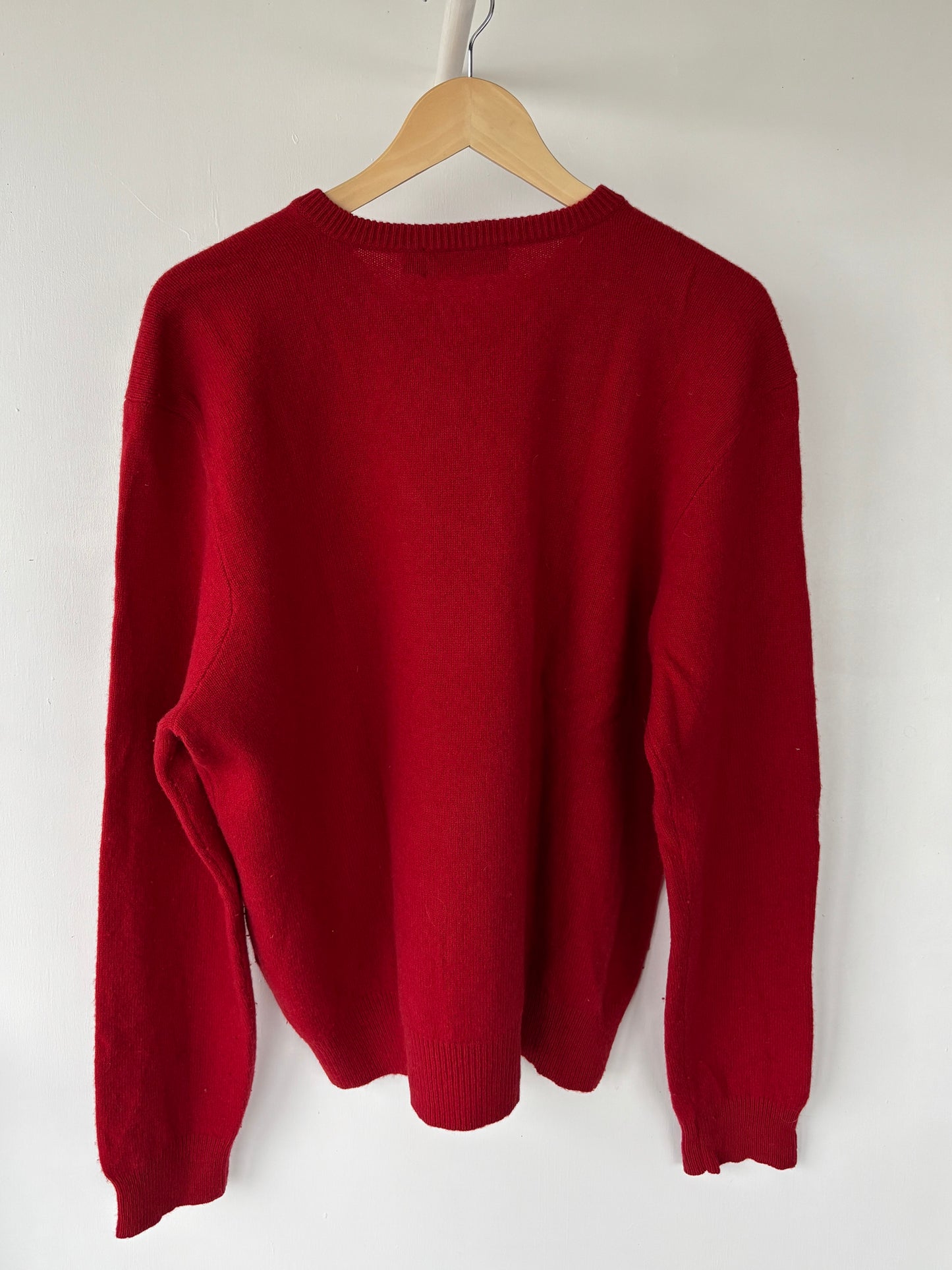 L - VINTAGE RALPH LAUREN LAMBSWOOL V-NECK