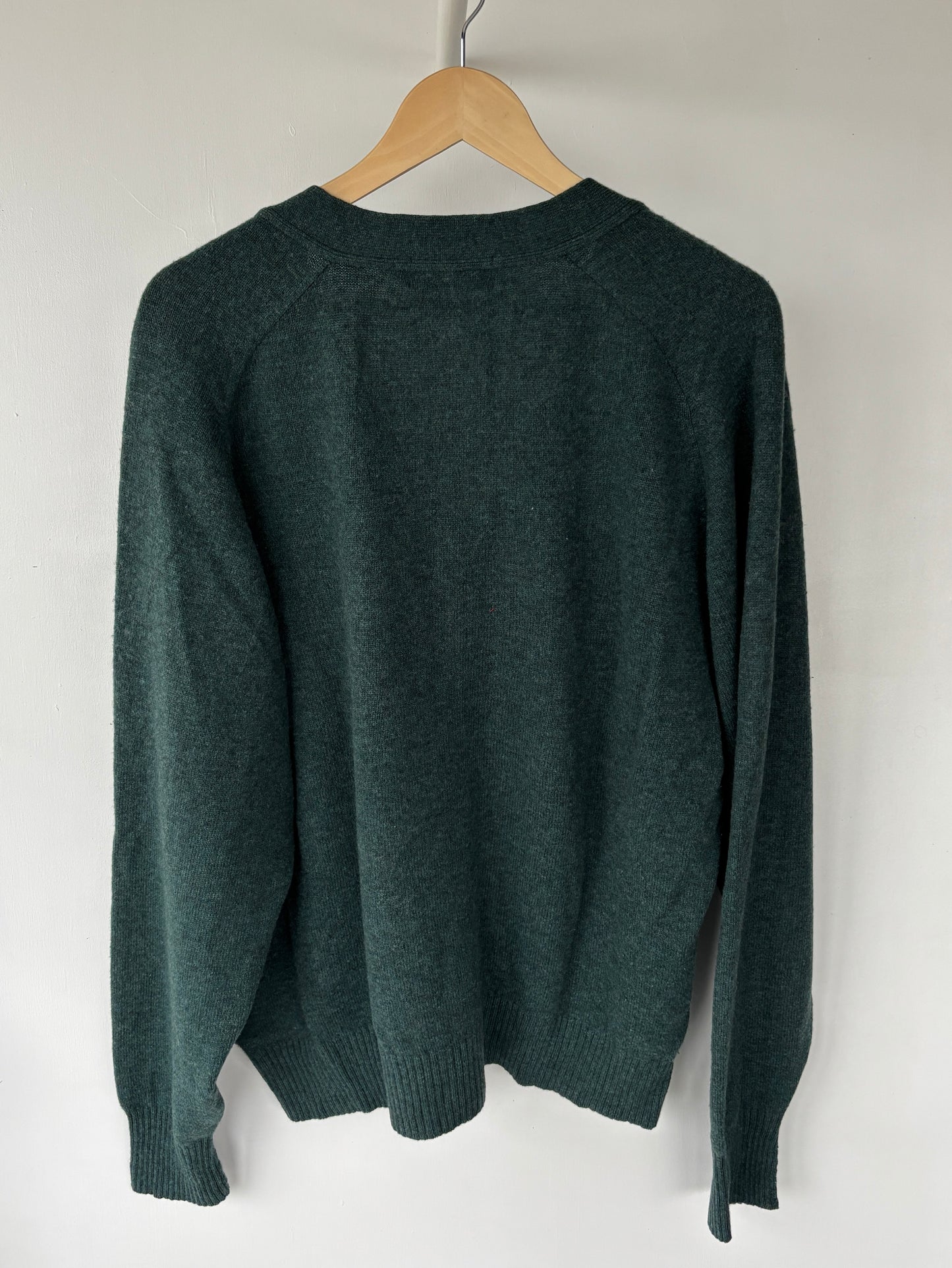 L - VINTAGE RALPH LAUREN LAMBSWOOL CARDIGAN