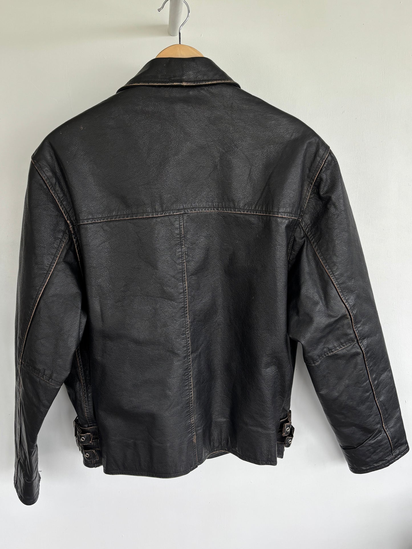 S - VINTAGE LEATHER JACKET