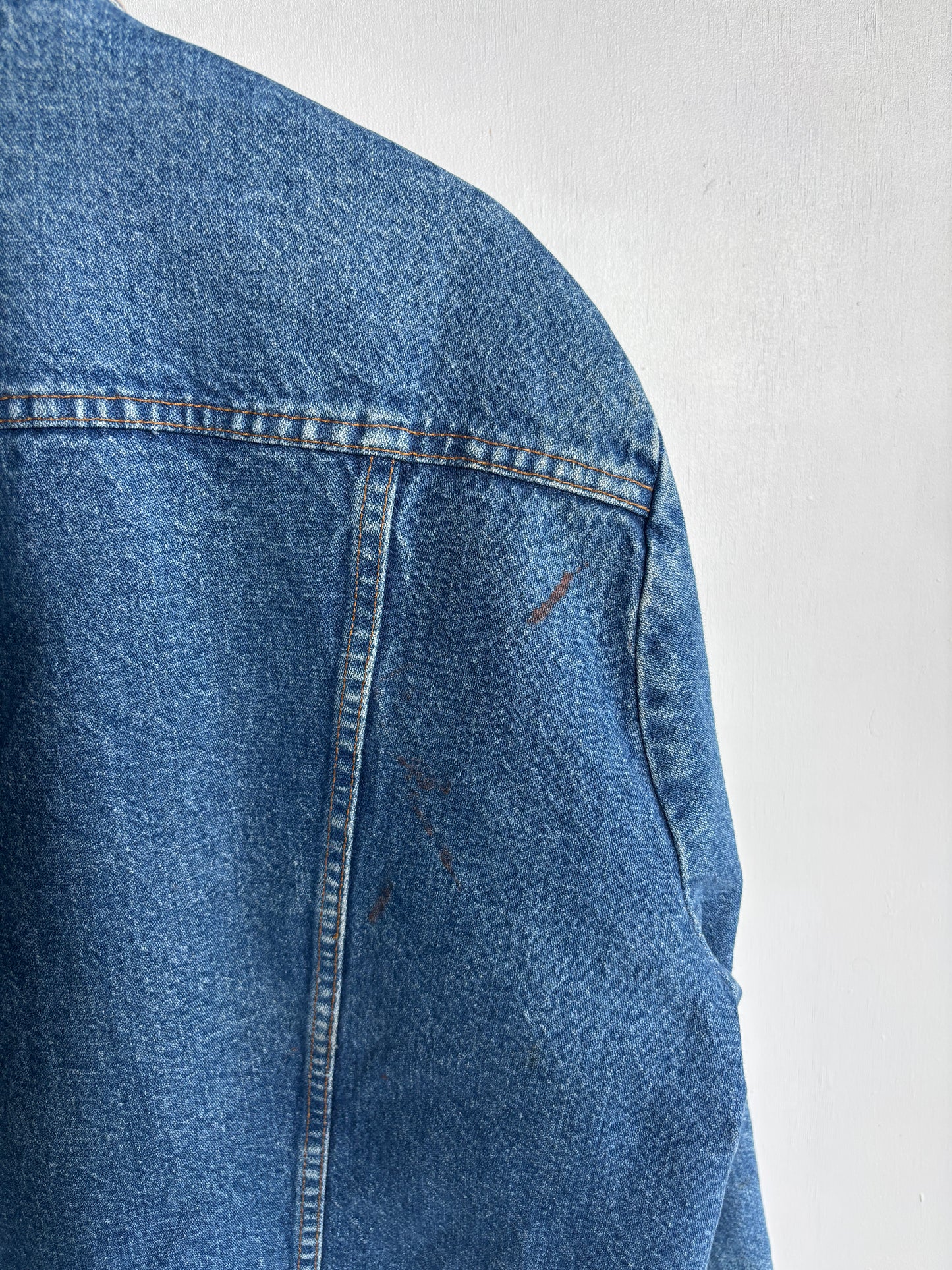 L - VINTAGE WRANGLER LINED DENIM JACKET