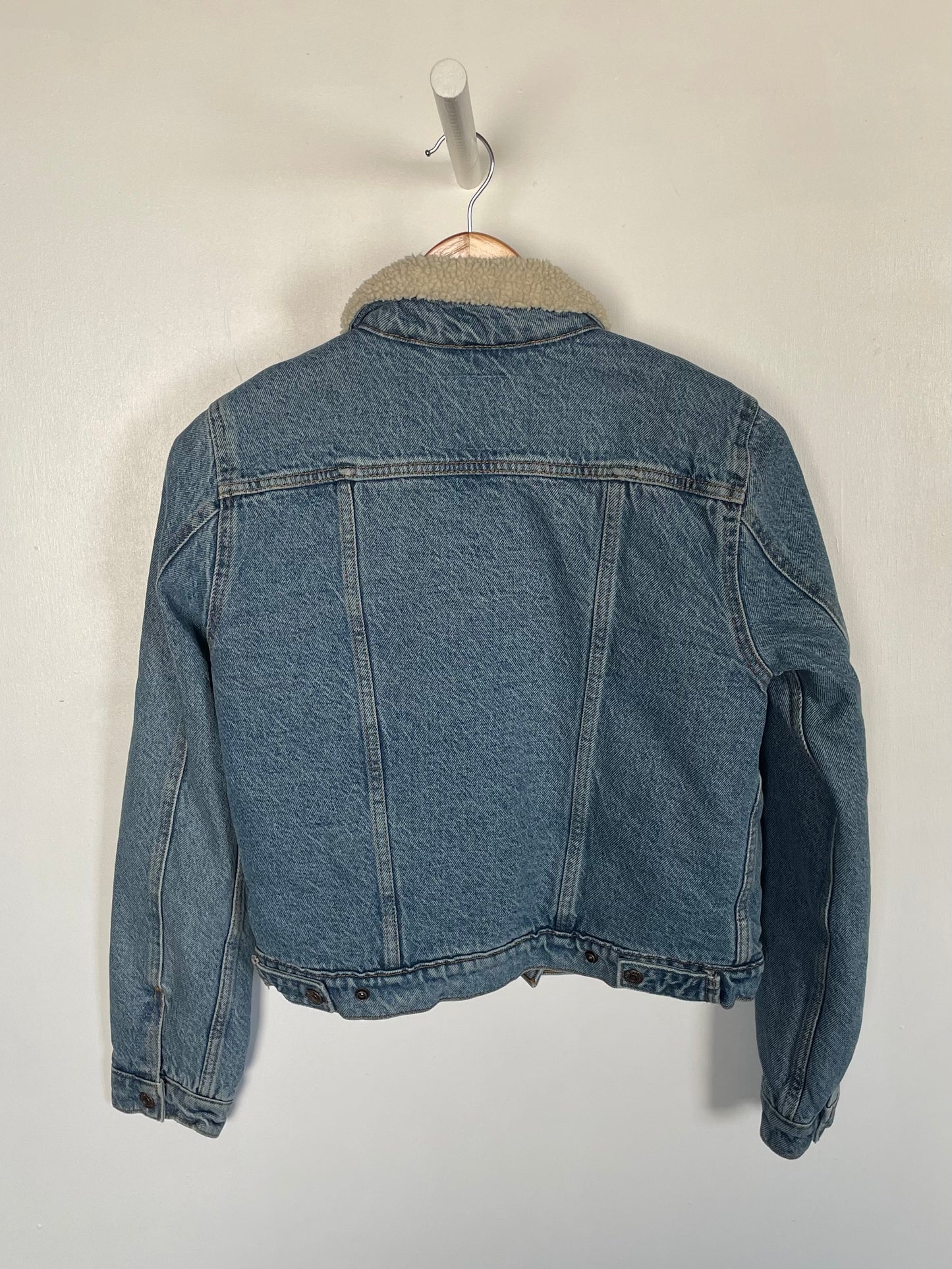 XS - VINTAGE LEVIS DENIM SHERPA JACKET