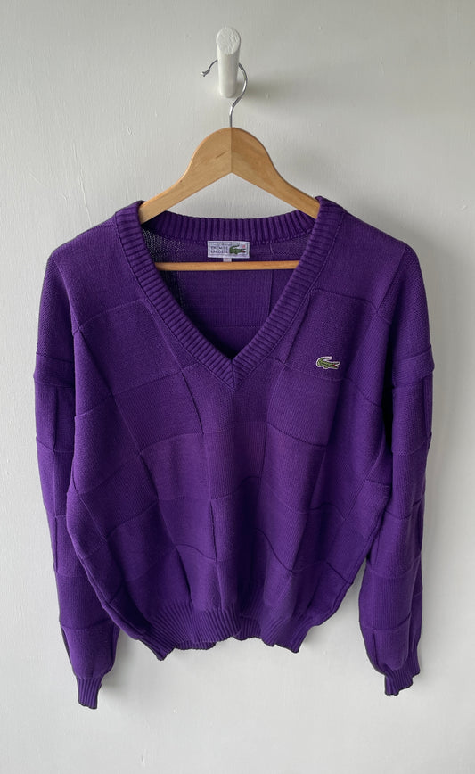L - VINTAGE LACOSTE KNITTED SWEATSHIRT