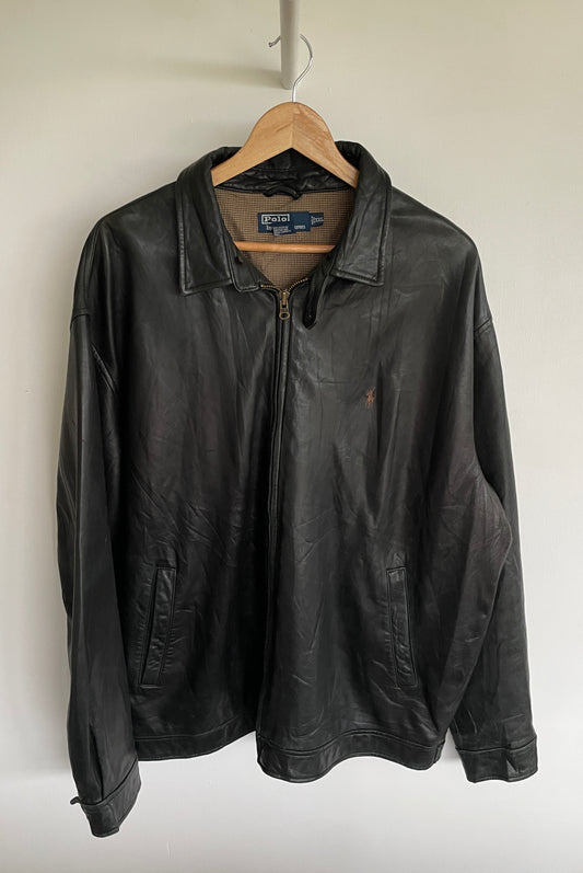 XL - VINTAGE RALPH LAUREN LEATHER JACKET