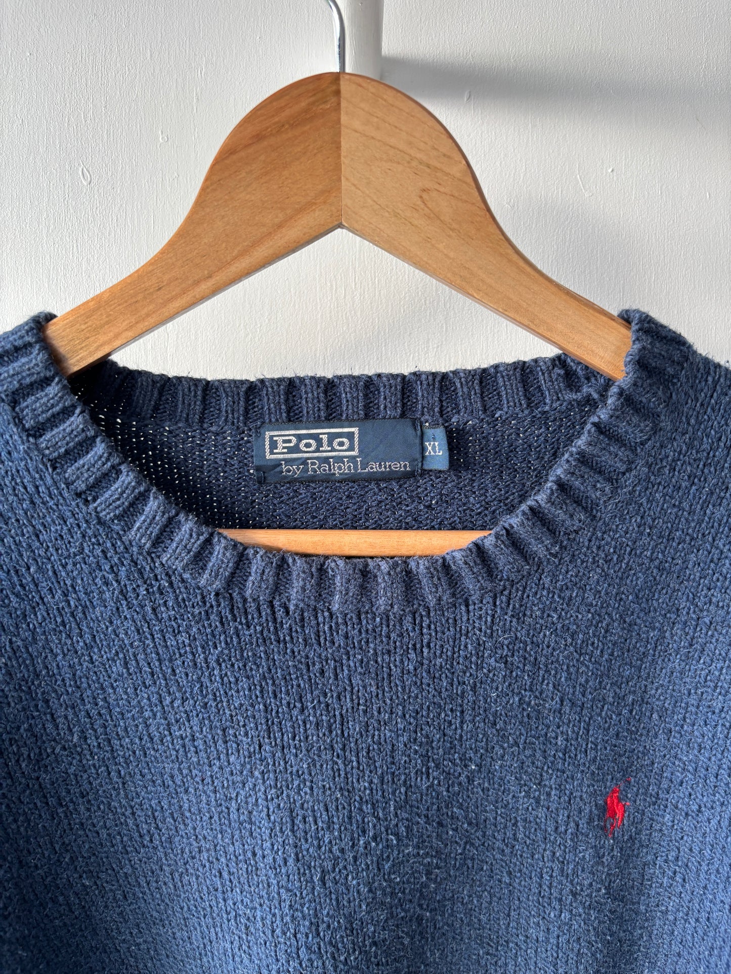 S - VINTAGE RALPH LAUREN KNITTED SWEATSHIRT