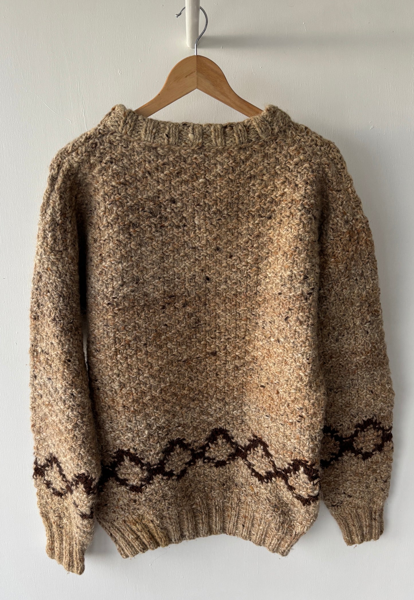 L - VINTAGE ARAN SWEATSHIRT