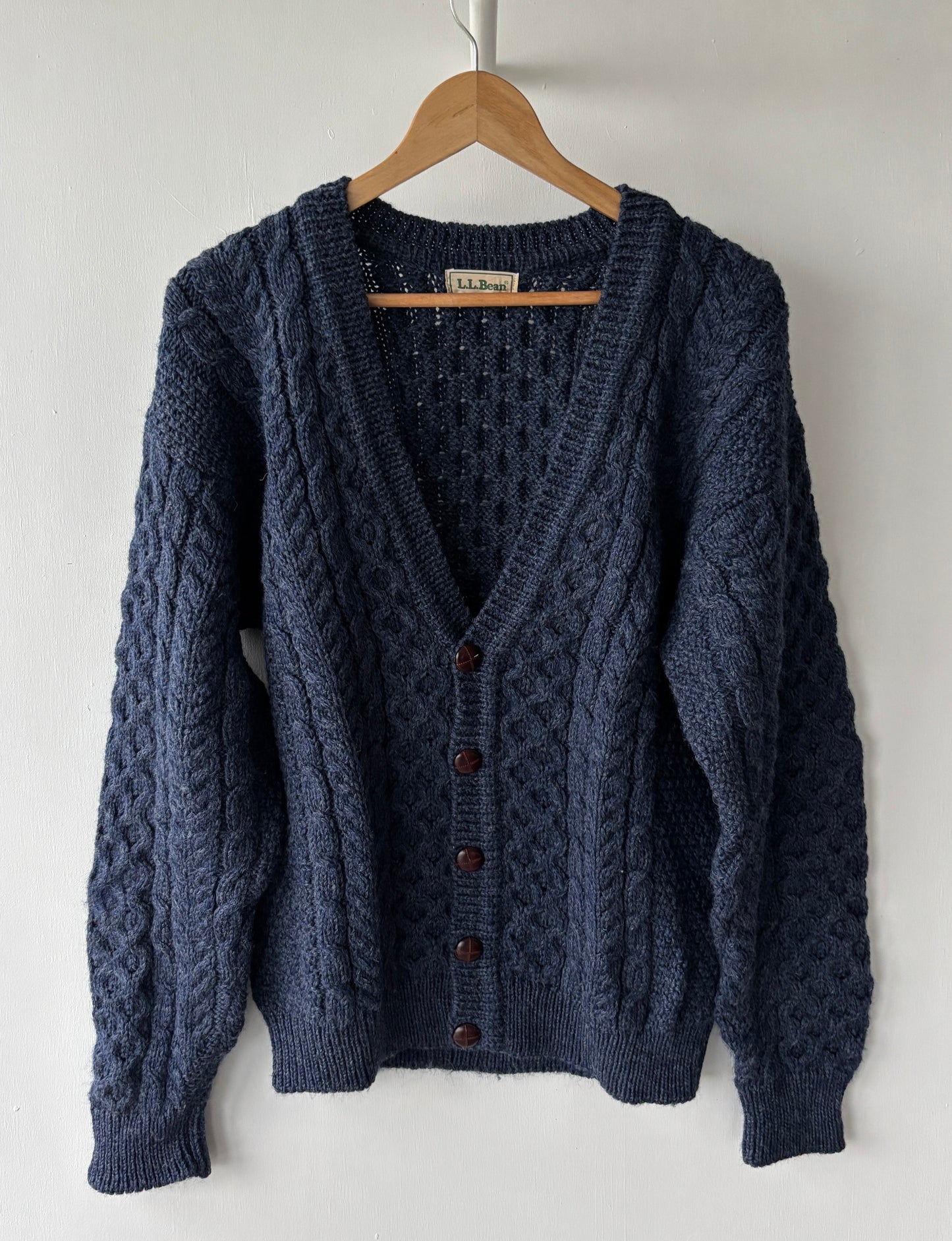 L - VINTAGE LL BEAN CARDIGAN
