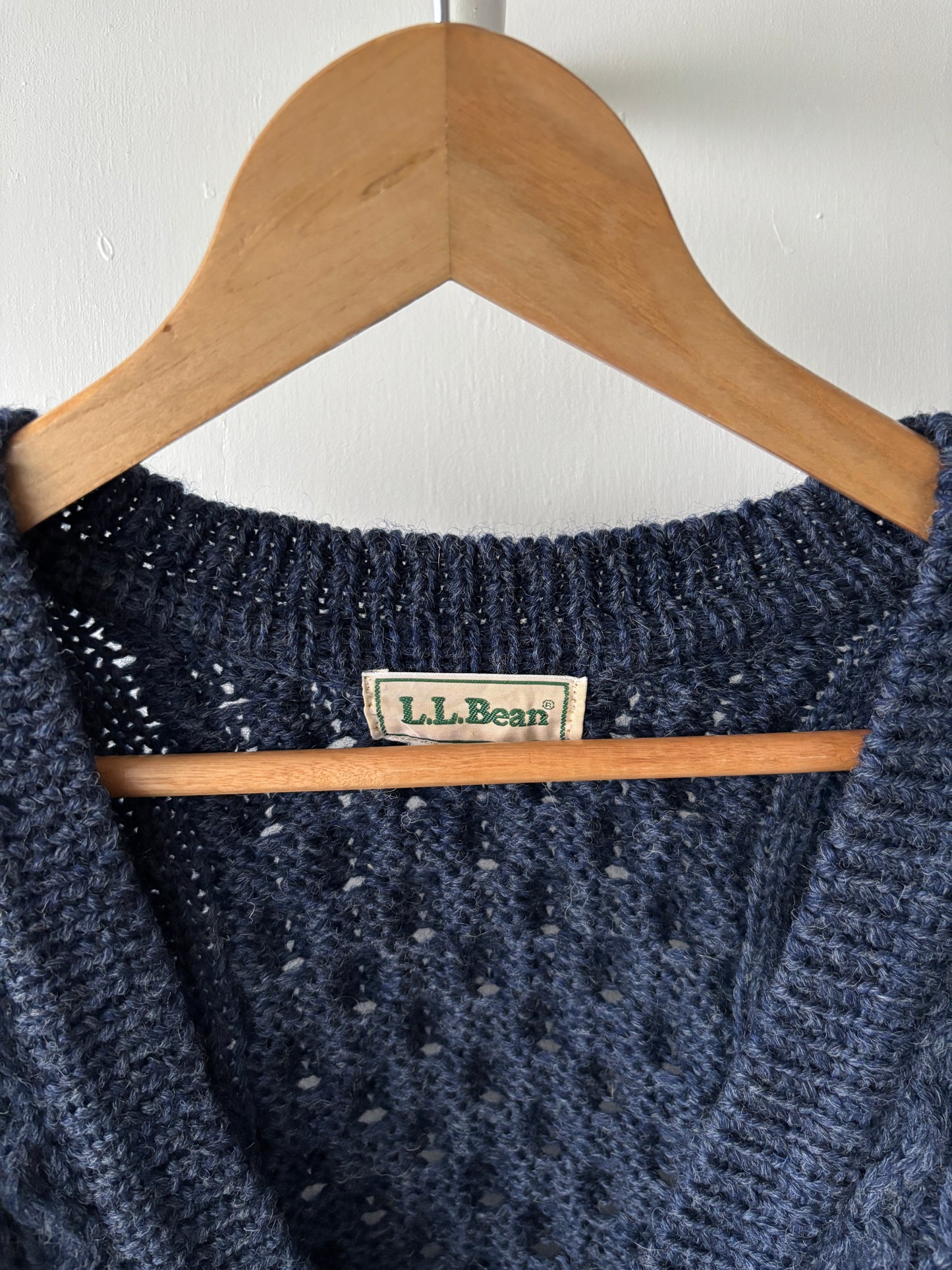 L - VINTAGE LL BEAN CARDIGAN