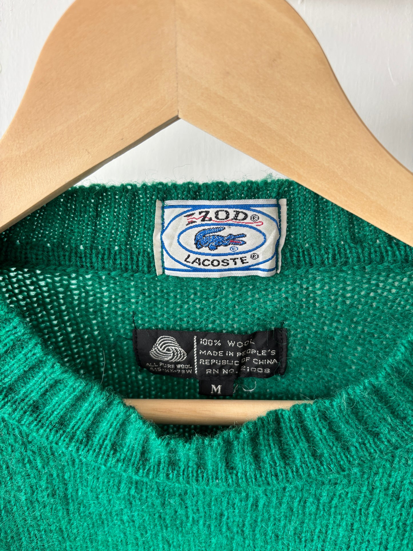 M - VINTAGE LACOSTE KNITTED SWEATSHIRT