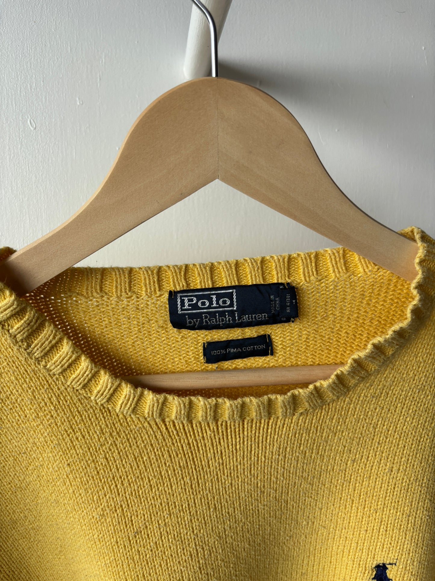 S - VINTAGE RALPH LAUREN KNITTED SWEATSHIRT