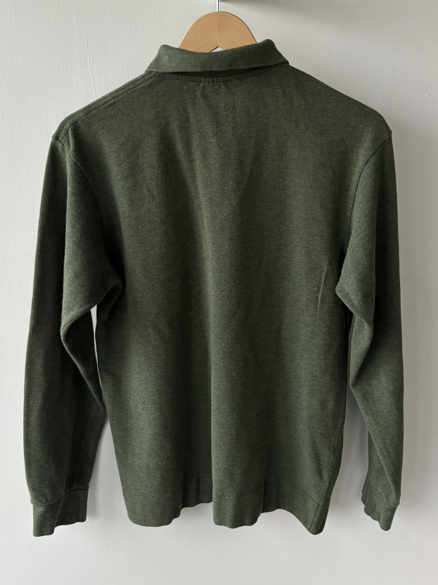 S - VINTAGE LACOSTE LONG SLEEVE POLO