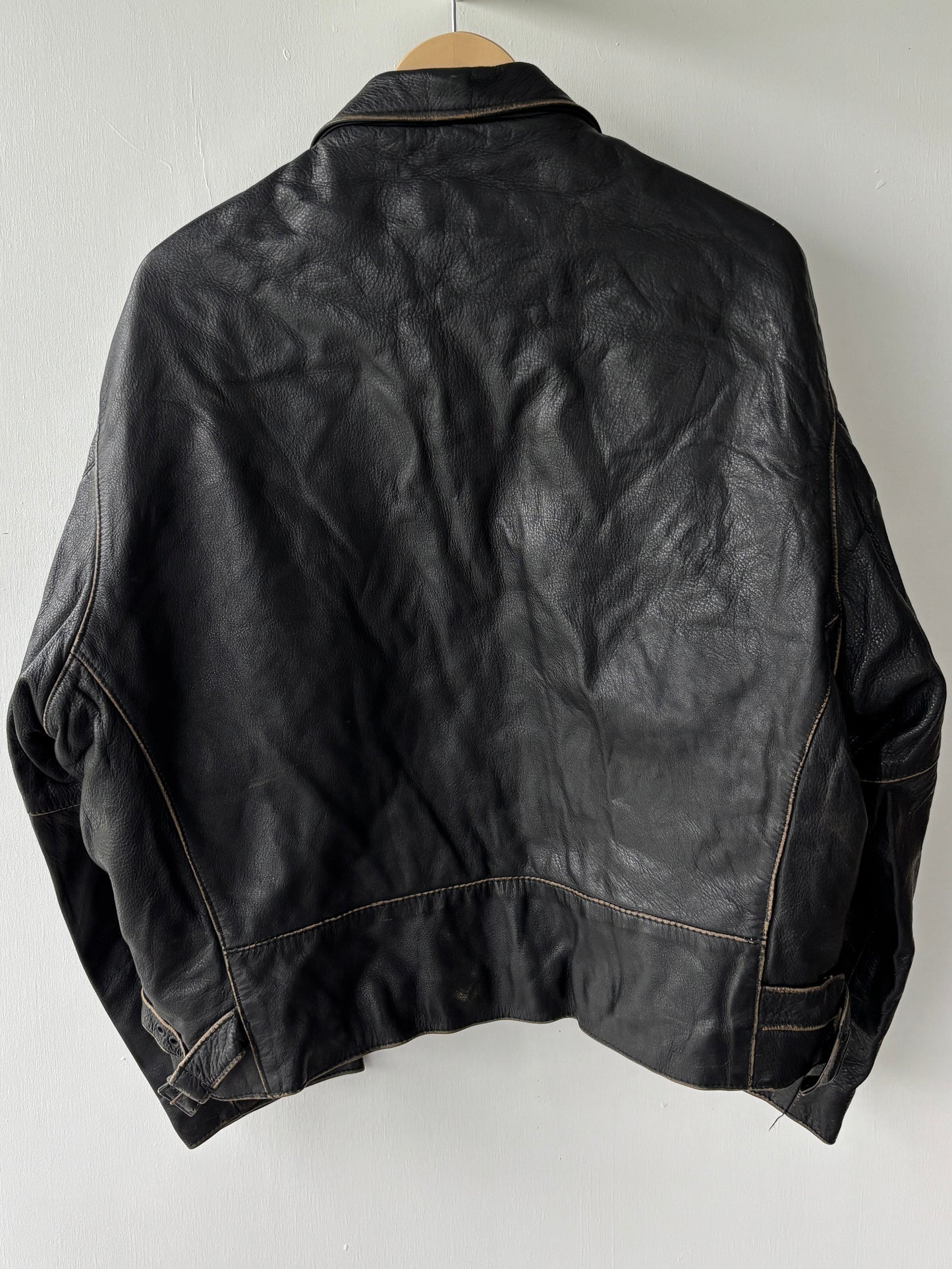 S - VINTAGE LEATHER JACKET