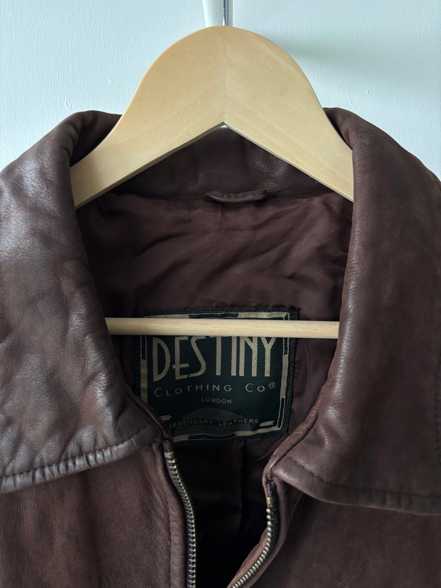 L - VINTAGE LEATHER JACKET