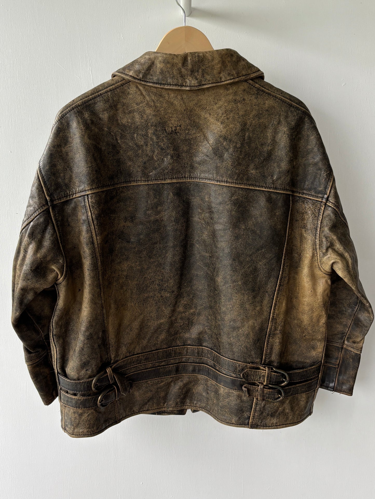 S - VINTAGE LEATHER JACKET