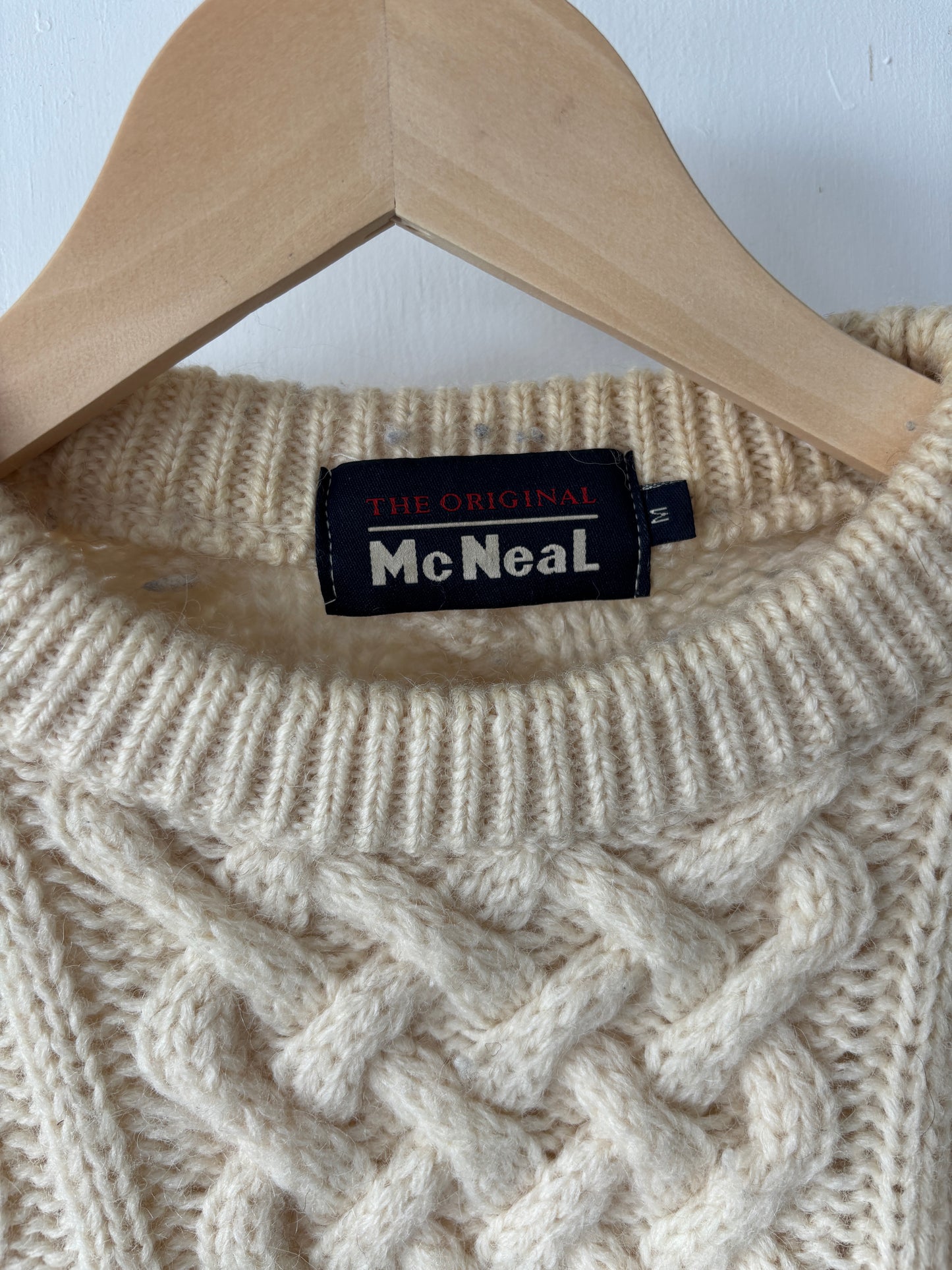 M - VINTAGE ARAN SWEATSHIRT