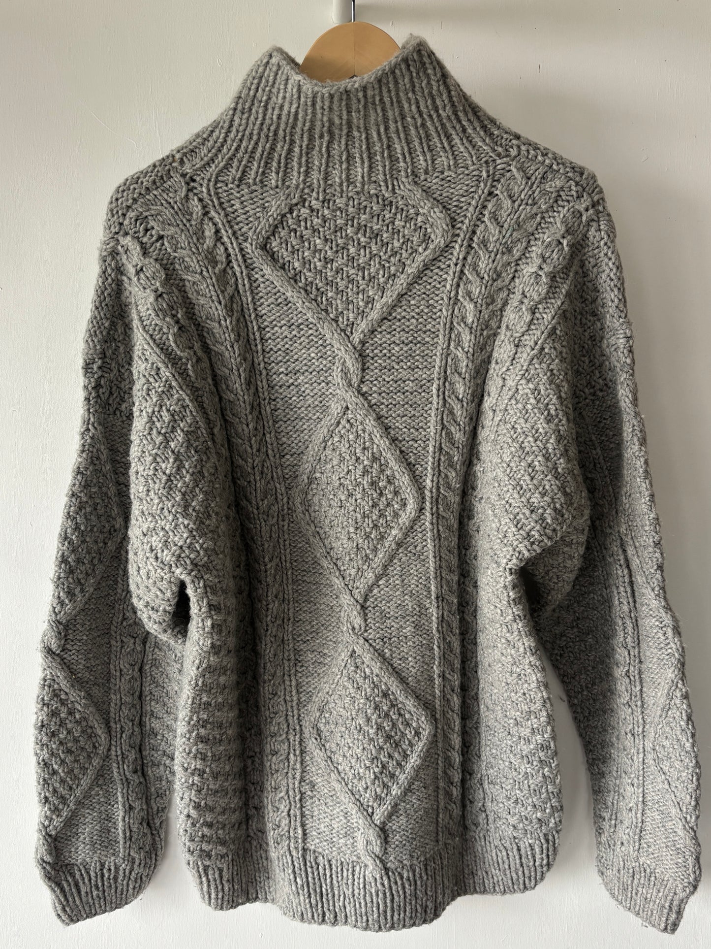 XL - VINTAGE ARAN ZIP SWEATSHIRT
