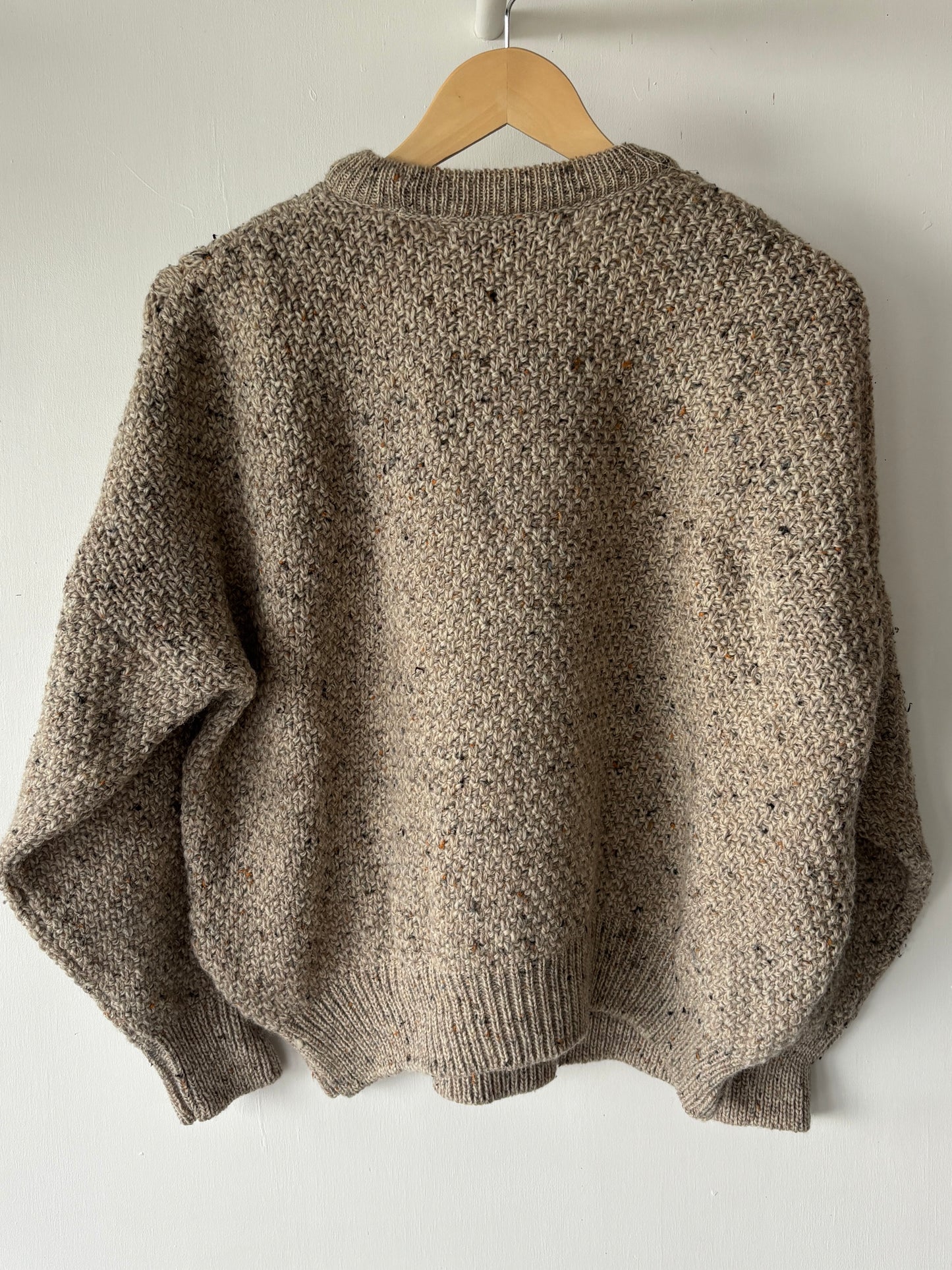 S - VINTAGE ARAN SWEATSHIRT