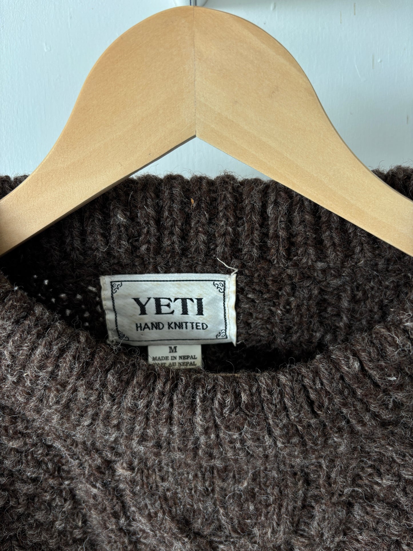 M - VINTAGE ARAN SWEATSHIRT