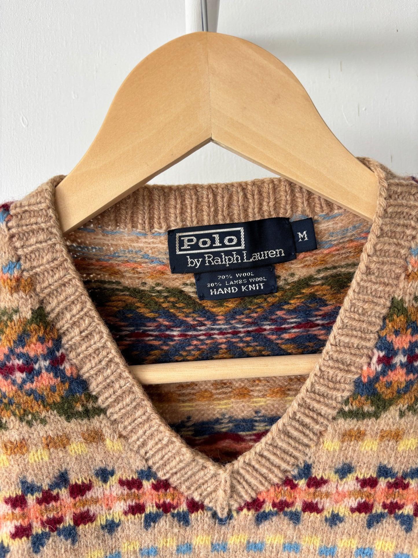 M - VINTAGE RALPH LAUREN KNITTED WOOL VEST