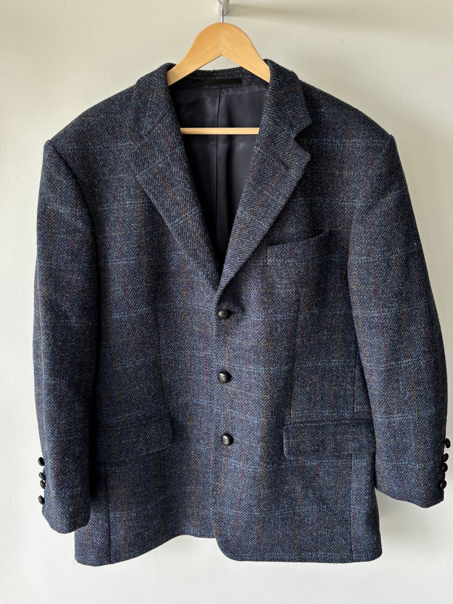 L - VINTAGE HARRIS TWEED BLAZER
