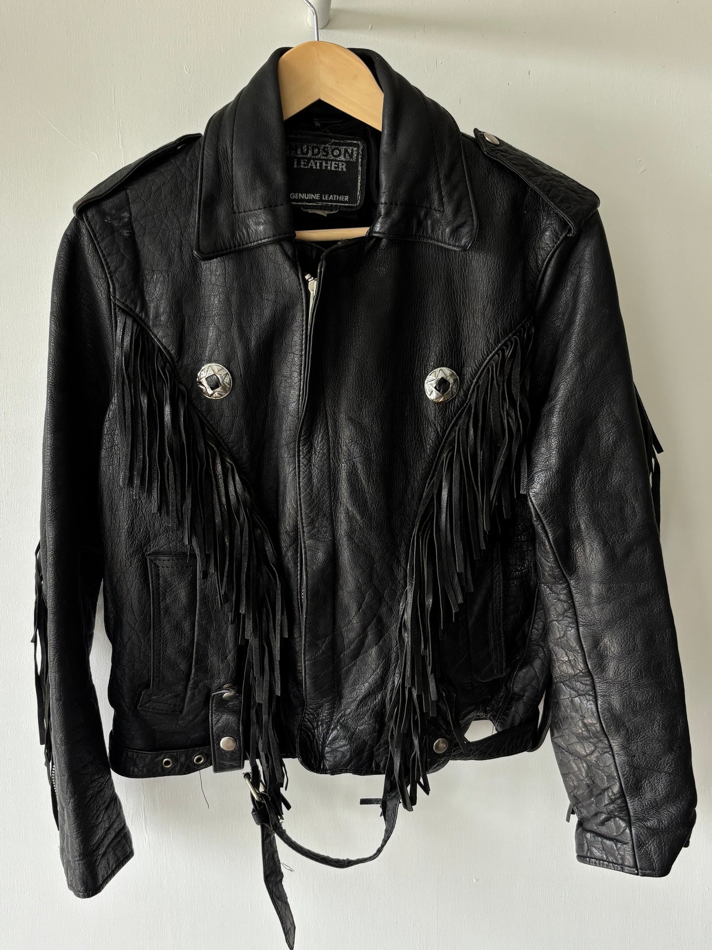 S - VINTAGE LEATHER JACKET