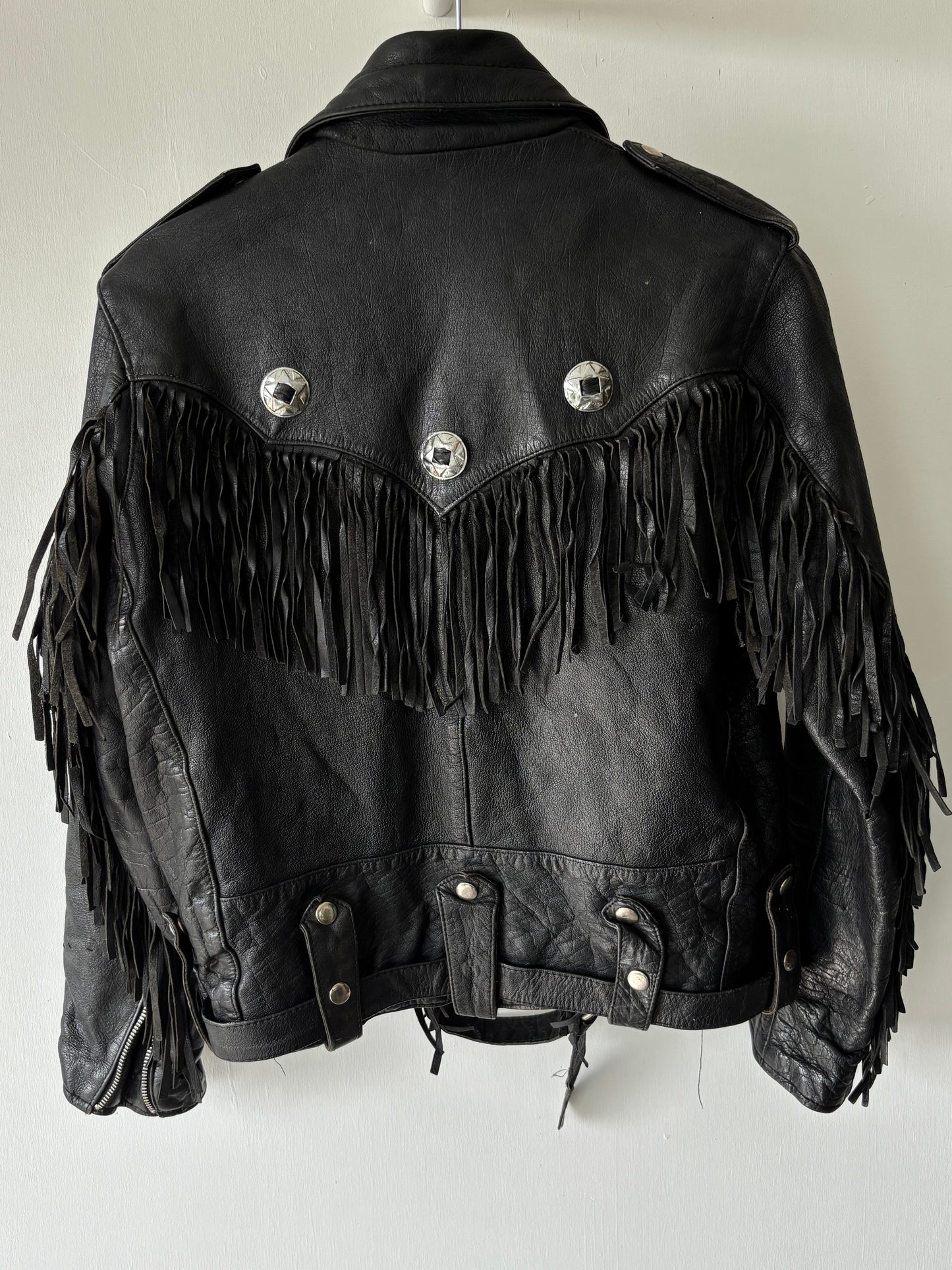 S - VINTAGE LEATHER JACKET