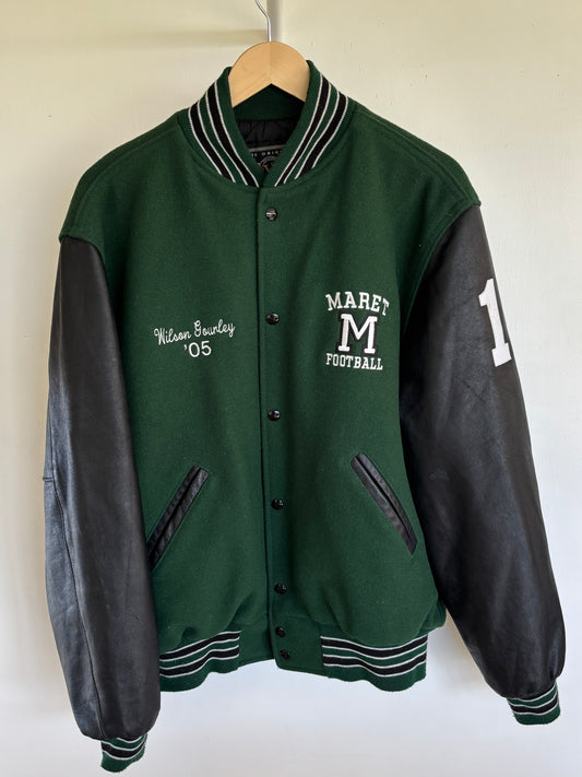 L - VINTAGE MARET FOOTBALL VARSITY JACKET