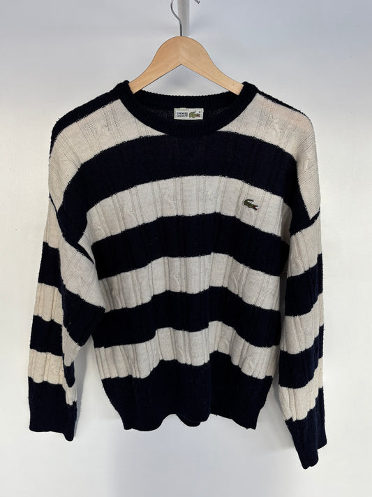 S - VINTAGE LACOSTE KNITTED SWEATSHIRT