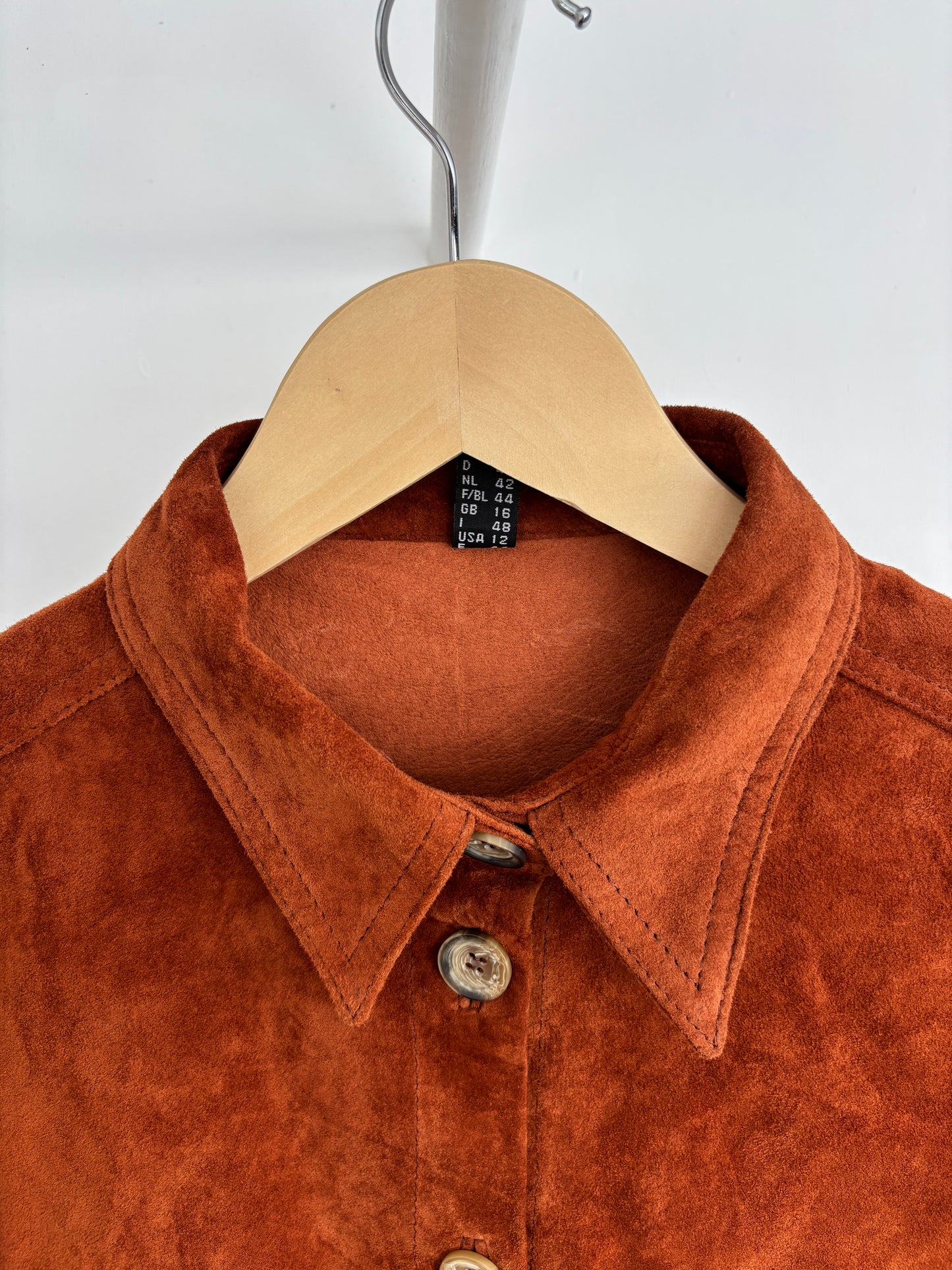 S - VINTAGE SUEDE SHIRT