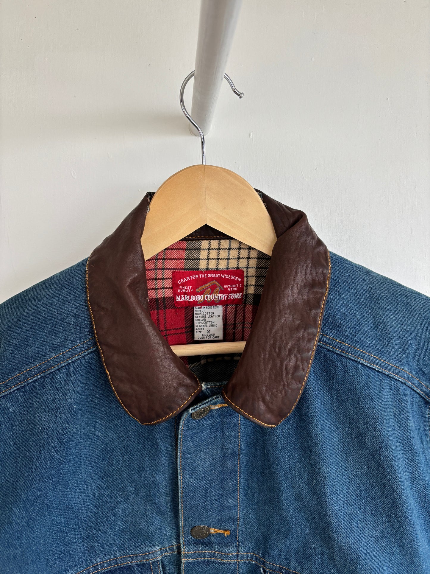 S - VINTAGE MARLBORO DENIM JACKET