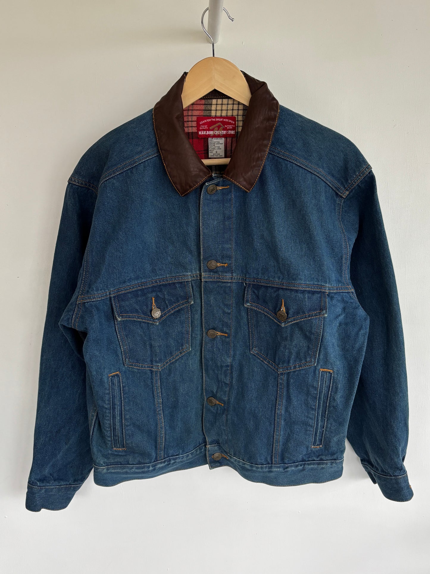 S - VINTAGE MARLBORO DENIM JACKET