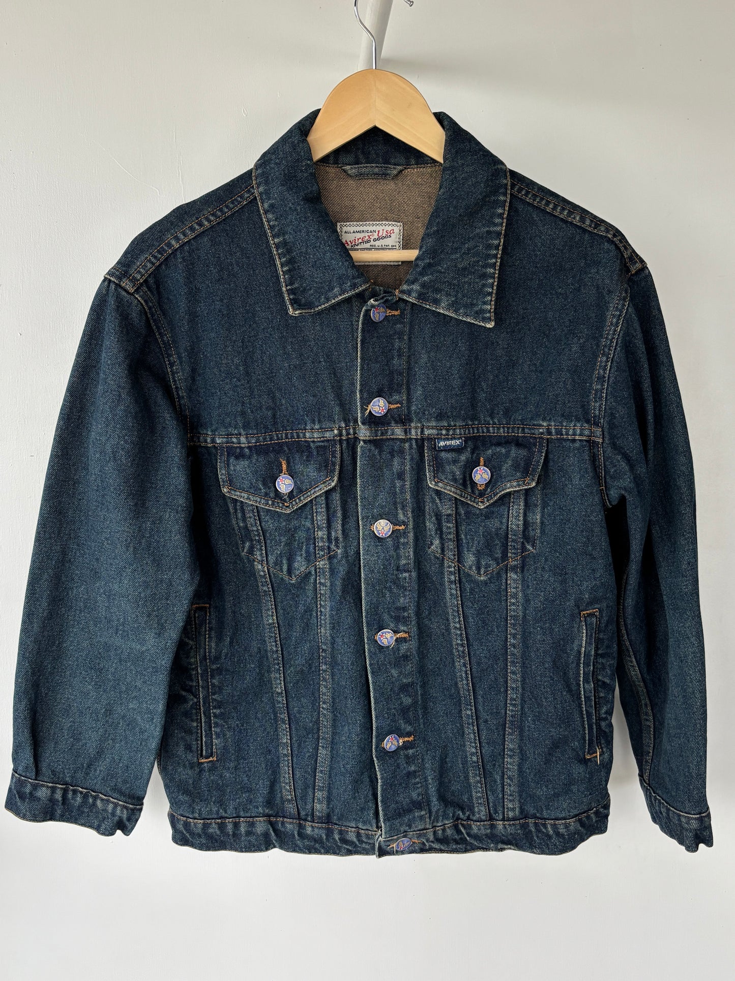 S - VINTAGE AVIREX DENIM JACKET