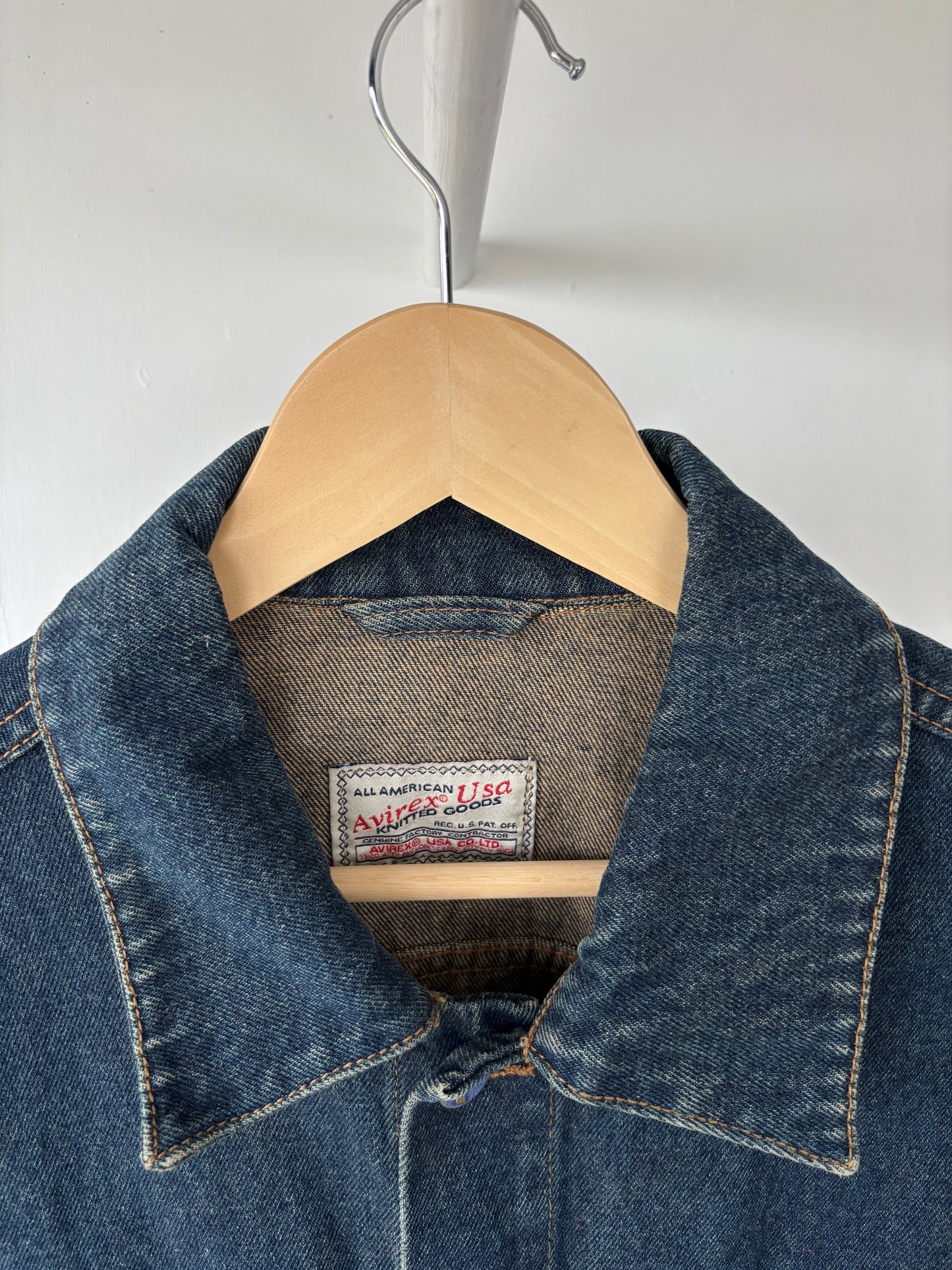 S - VINTAGE AVIREX DENIM JACKET