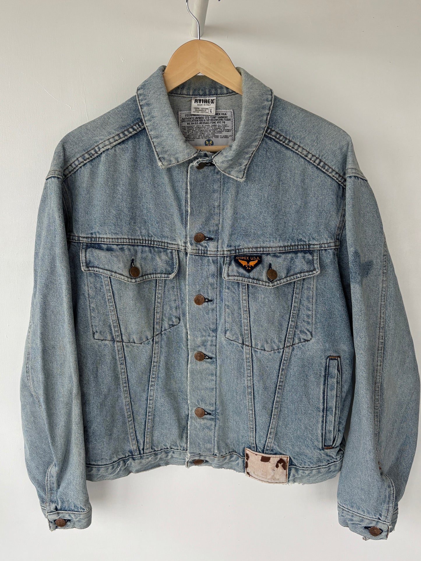 M - VINTAGE AVIREX DENIM JACKET