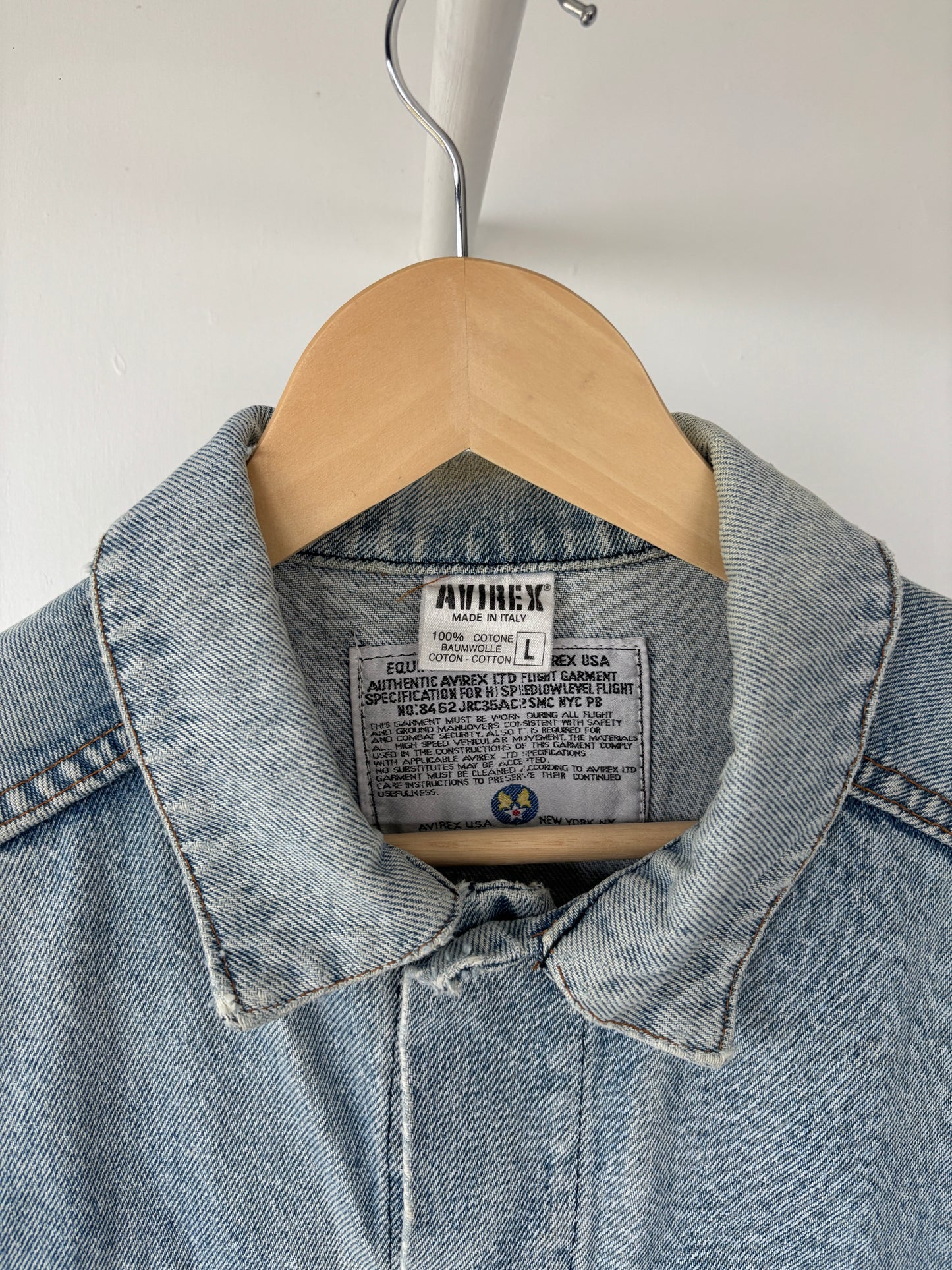 M - VINTAGE AVIREX DENIM JACKET
