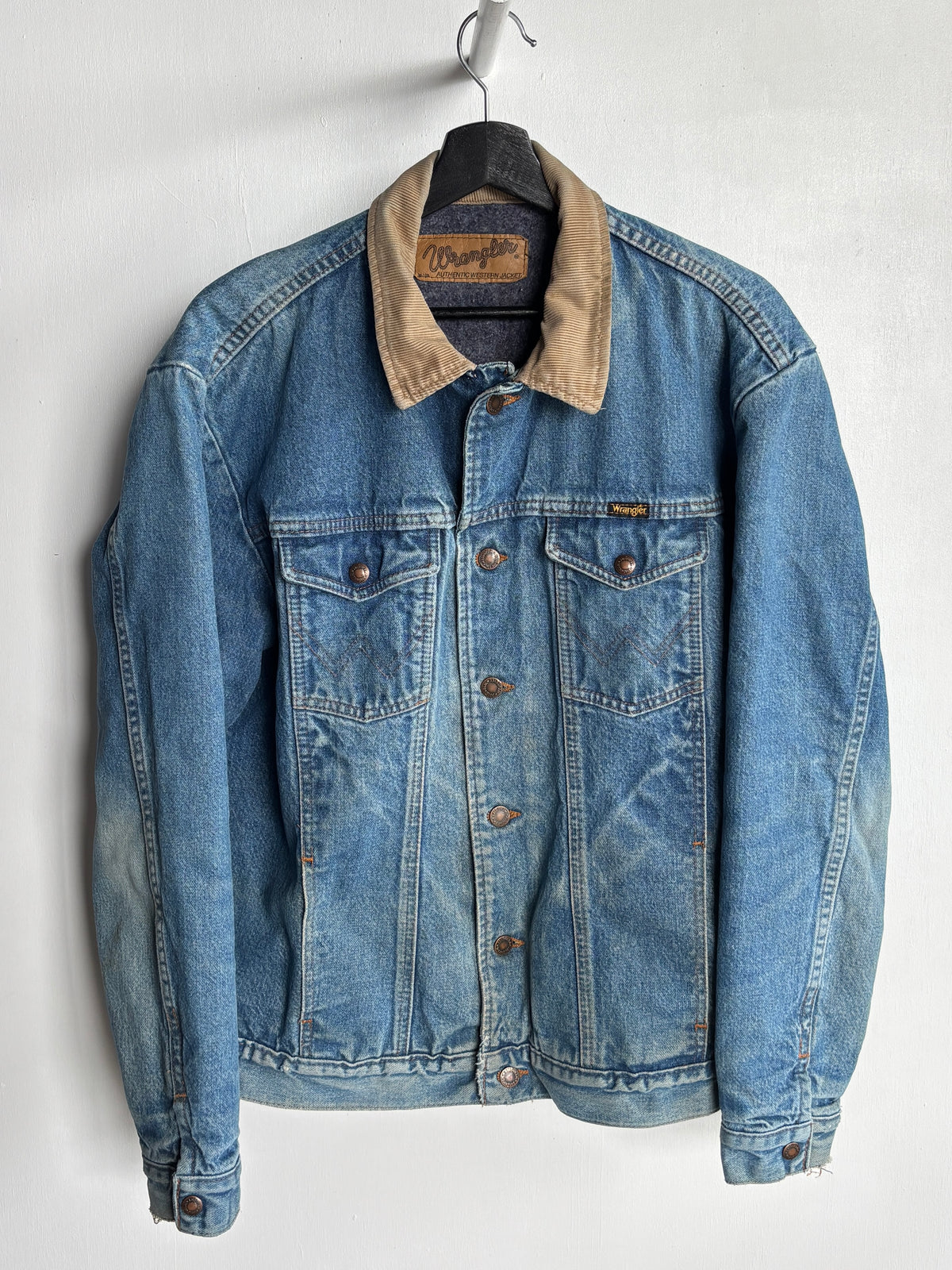 M - VINTAGE WRANGLER LINED DENIM JACKET