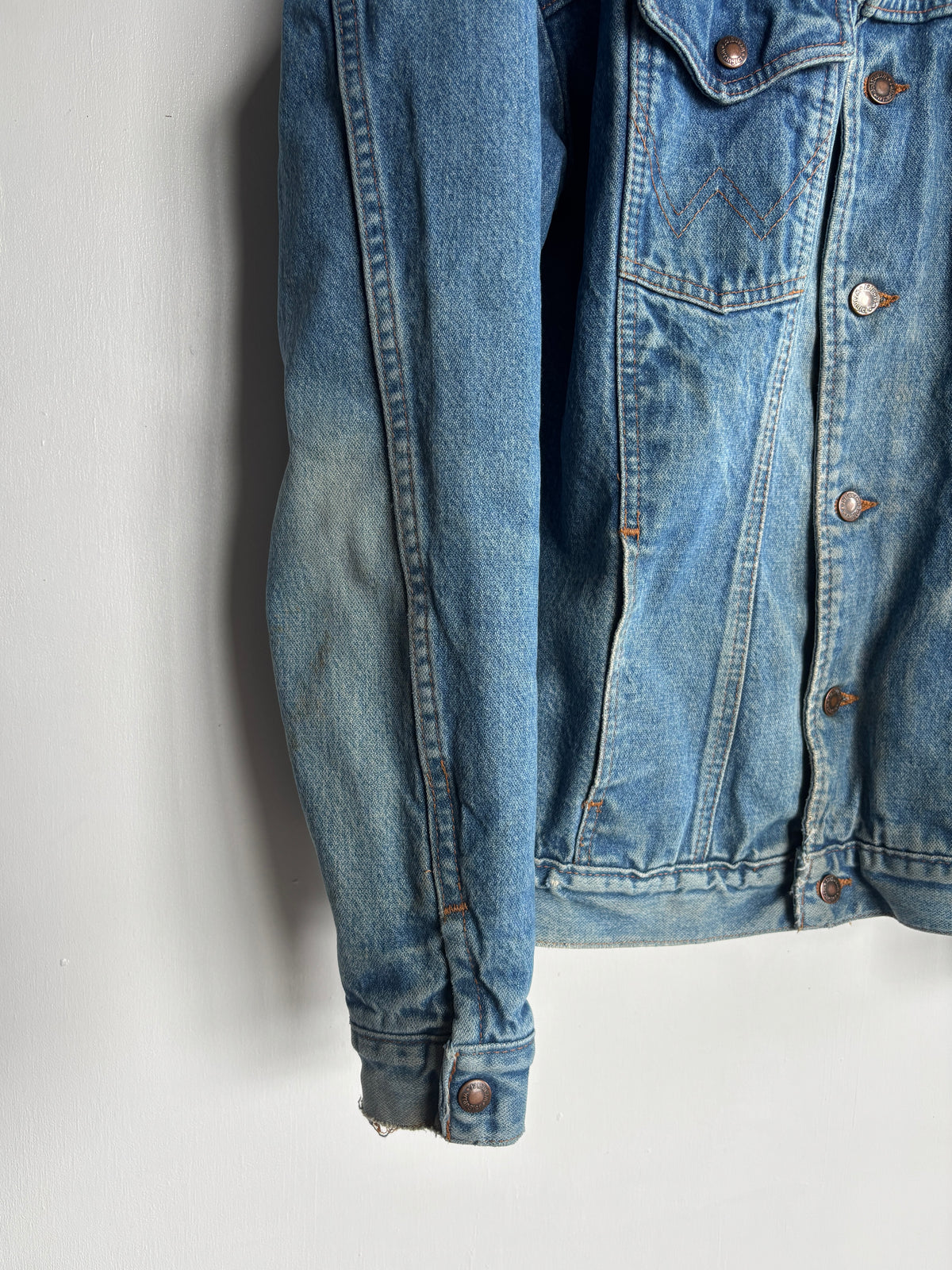 M - VINTAGE WRANGLER LINED DENIM JACKET