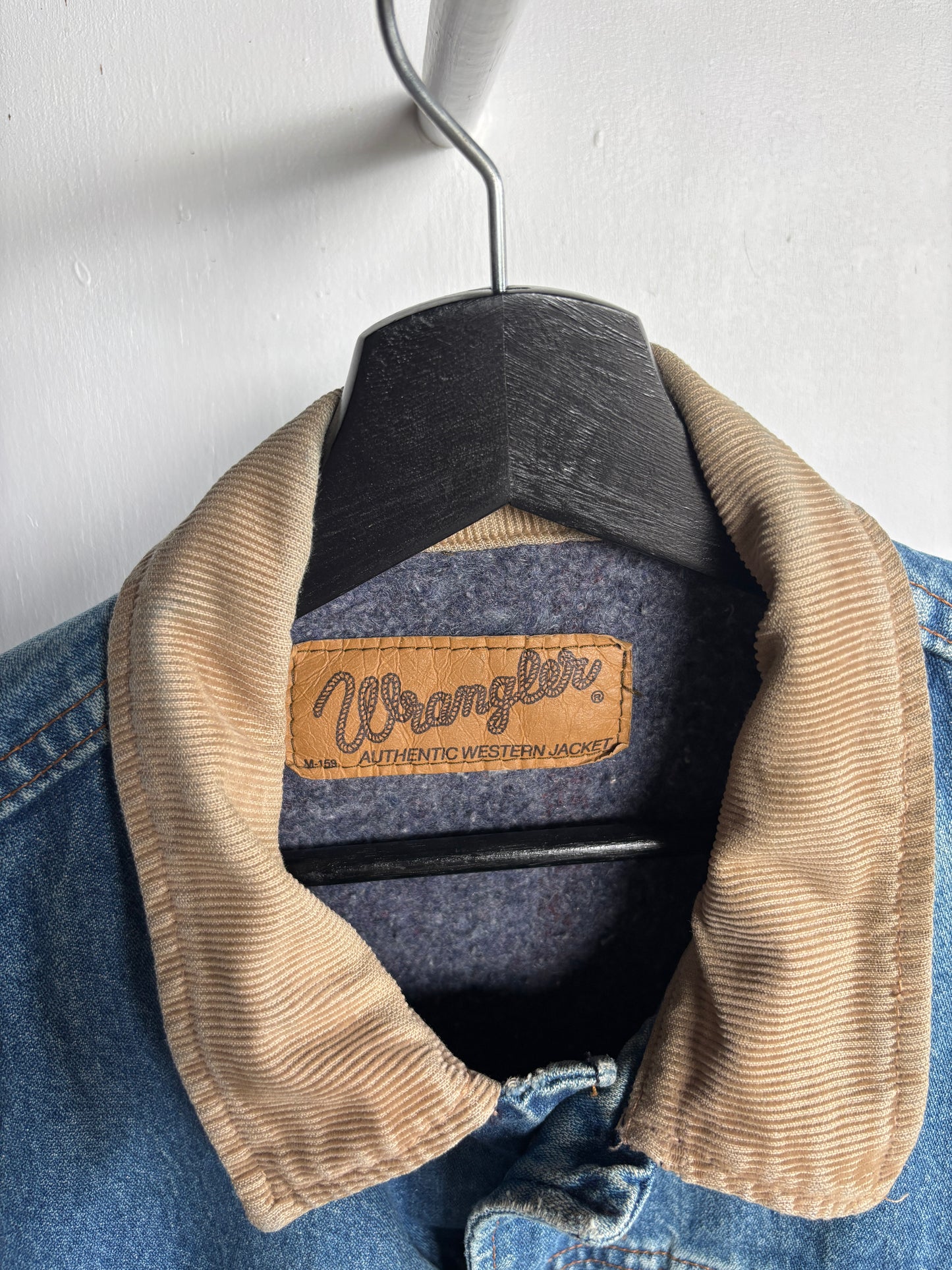 M - VINTAGE WRANGLER LINED DENIM JACKET