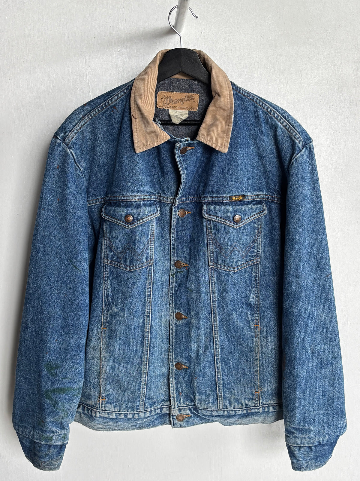 L - VINTAGE WRANGLER LINED DENIM JACKET
