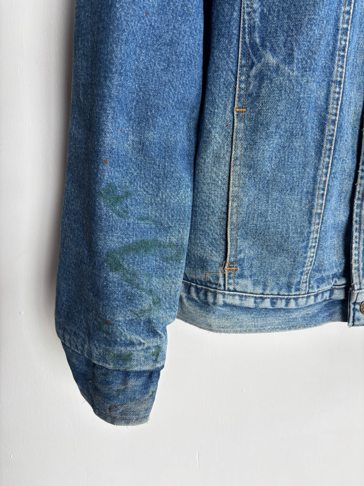 L - VINTAGE WRANGLER LINED DENIM JACKET