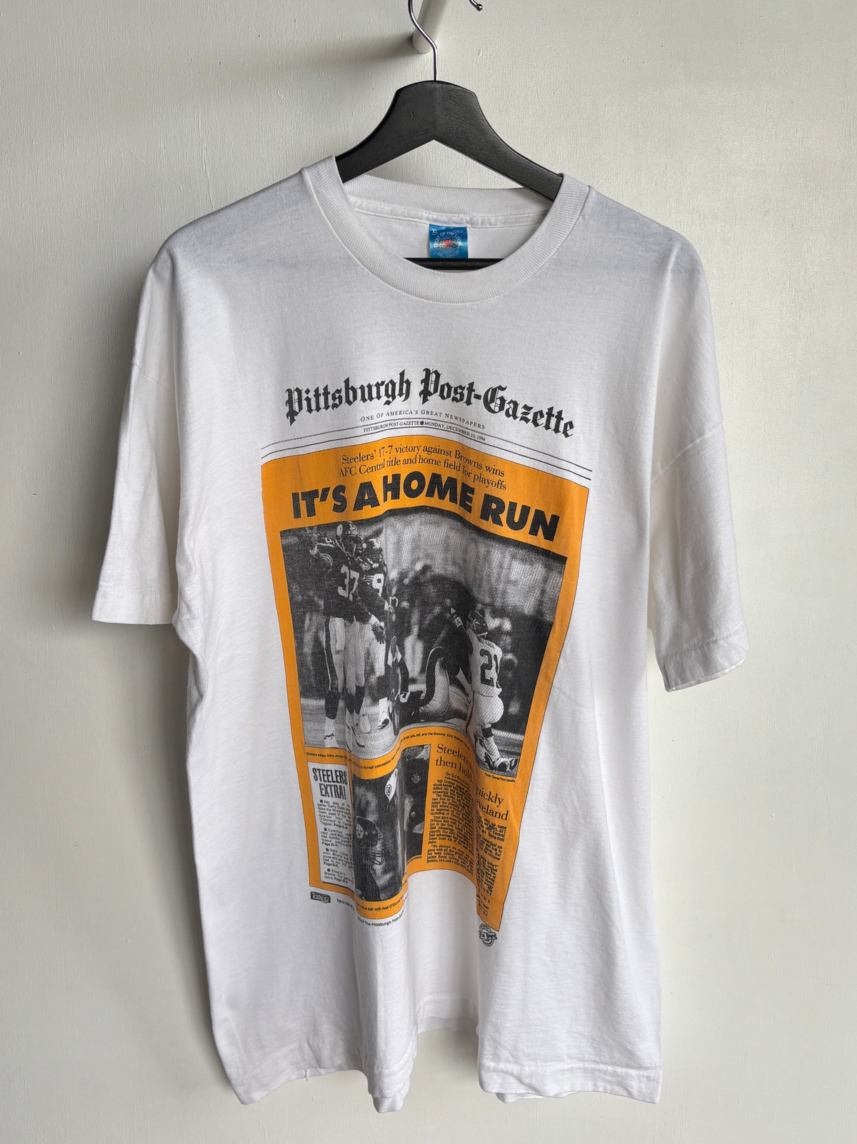 XL - VINTAGE 94 STEELERS SINGLE STITCH TEE
