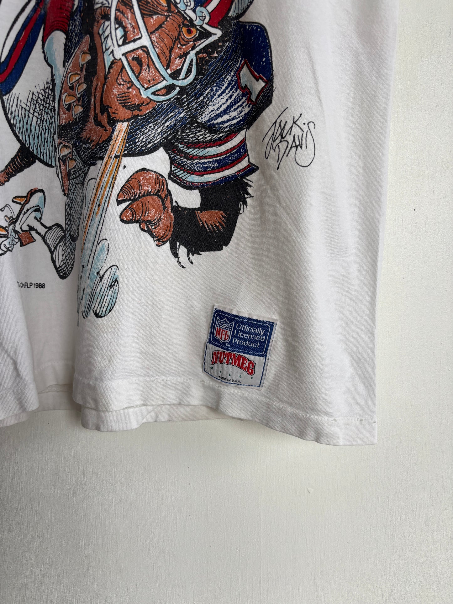 S - VINTAGE 88 BUFFALO BILLS SINGLE STITCH TEE