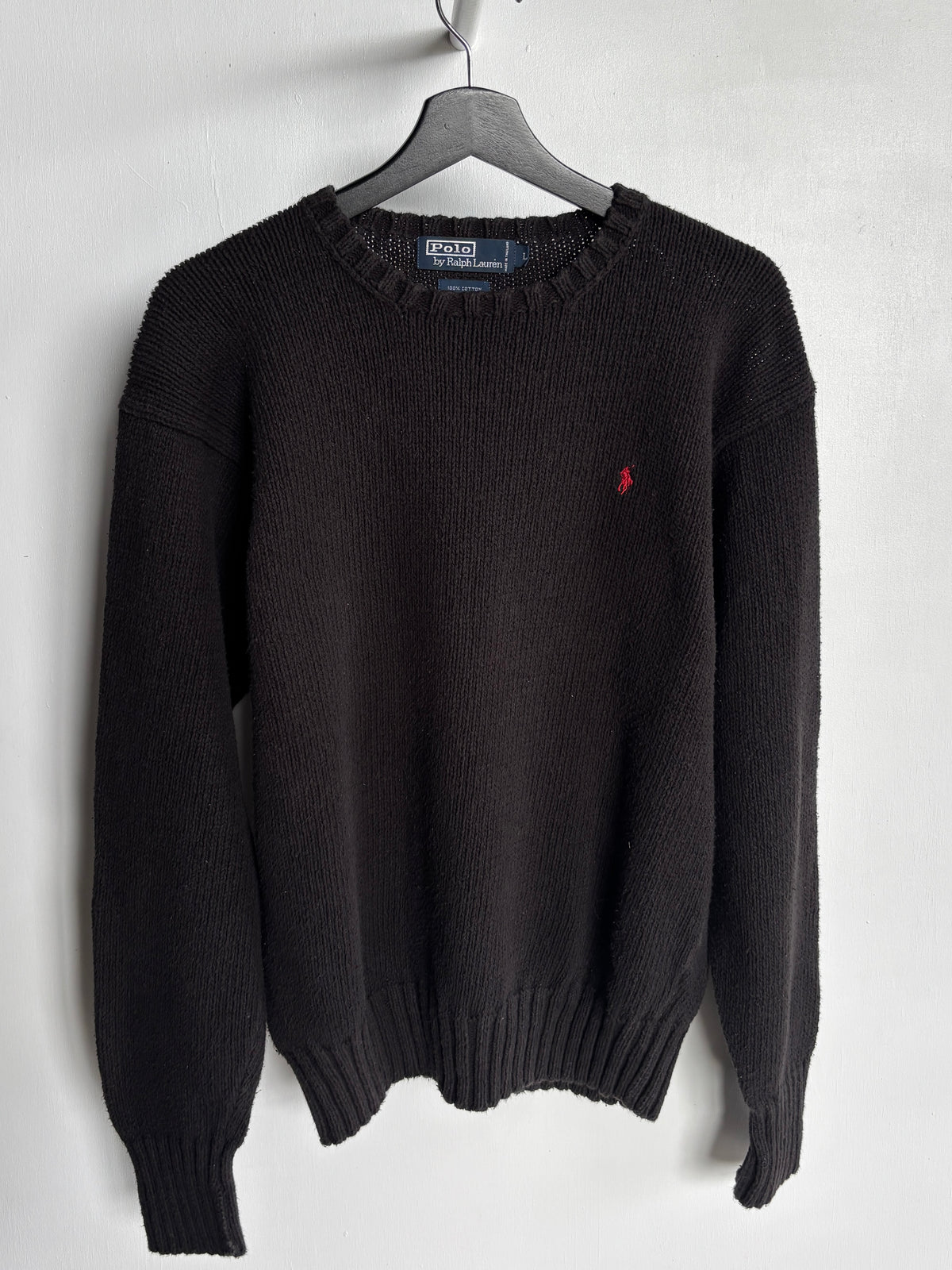 L - VINTAGE RALPH LAUREN KNITTED SWEATSHIRT