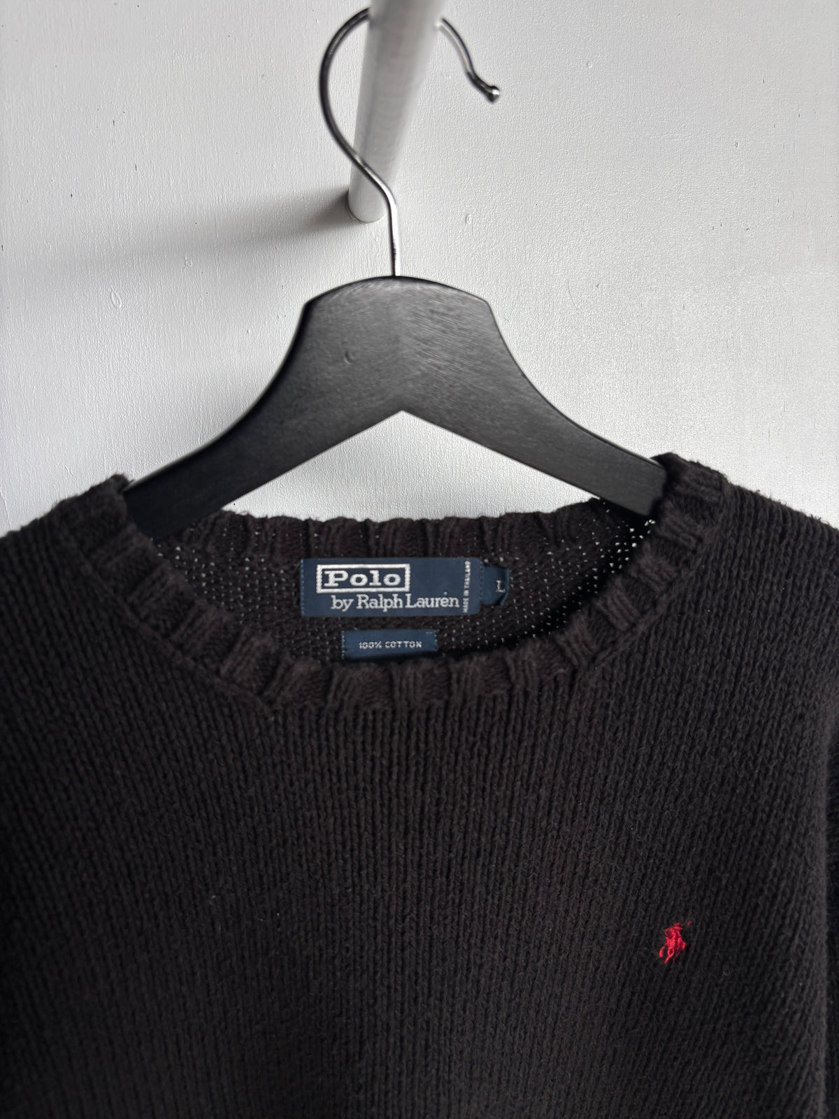L - VINTAGE RALPH LAUREN KNITTED SWEATSHIRT