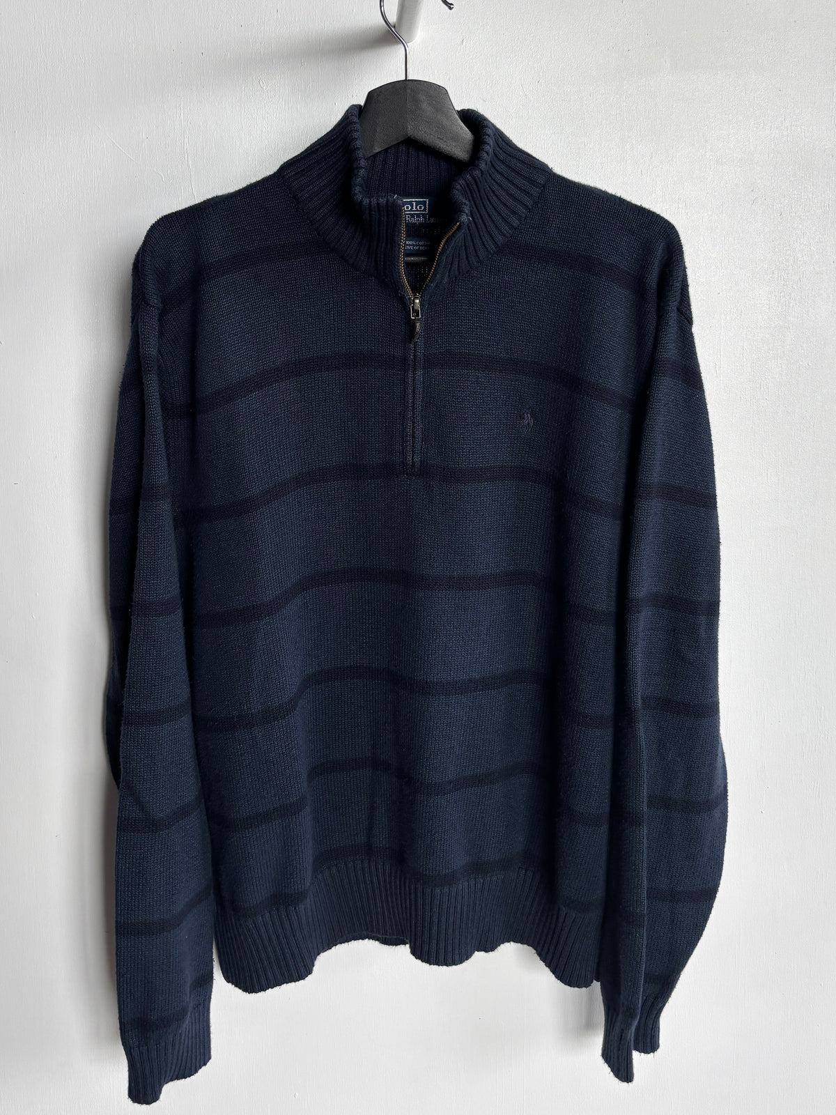L - VINTAGE RALPH LAUREN QUARTER ZIP SWEATSHIRT