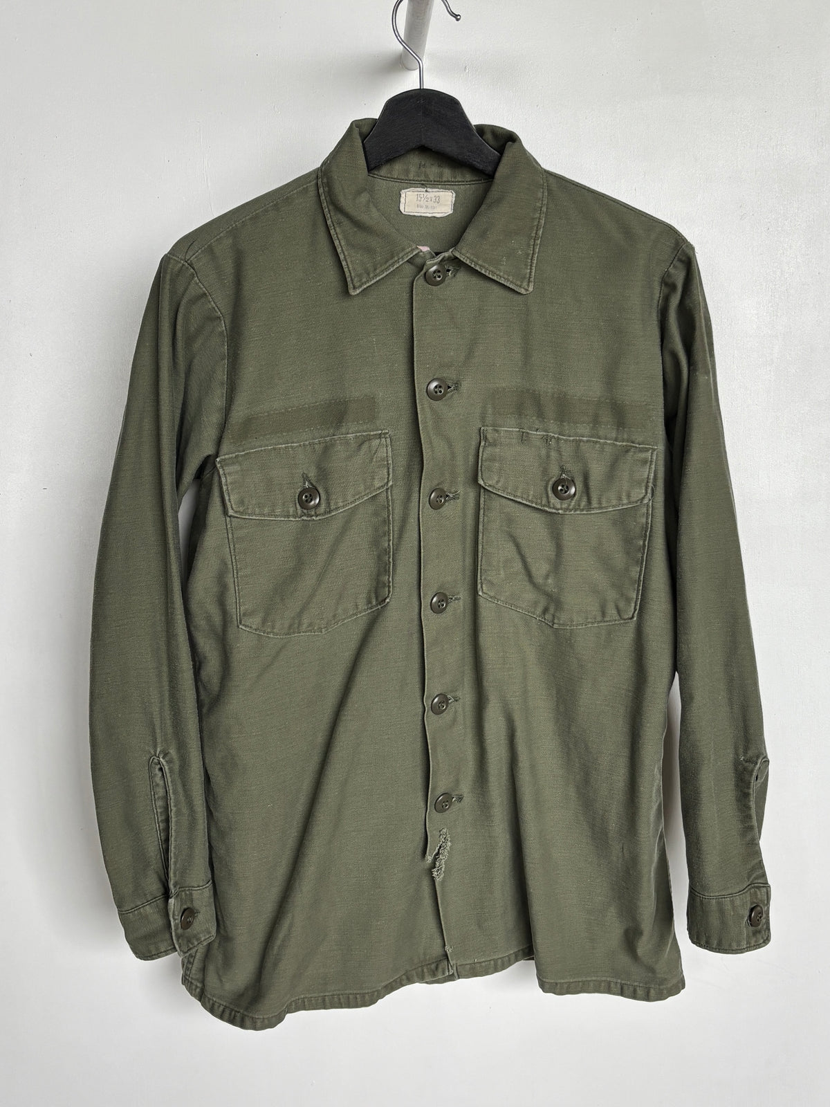 M - VINTAGE OG107 COTTON SATEEN SHIRT