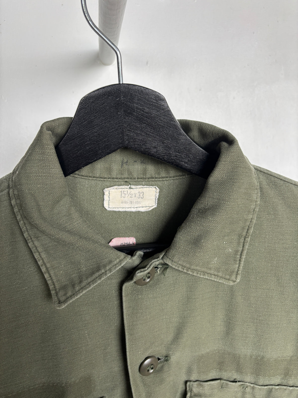 M - VINTAGE OG107 COTTON SATEEN SHIRT