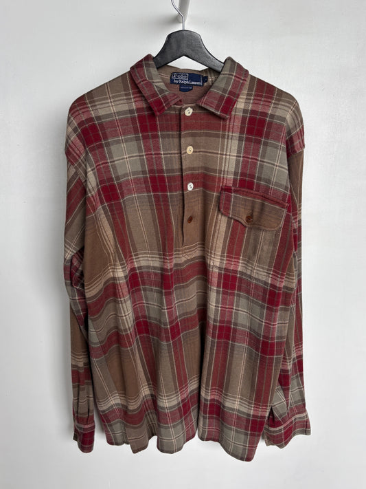 L - VINTAGE RALPH LAUREN FLANNEL SHIRT