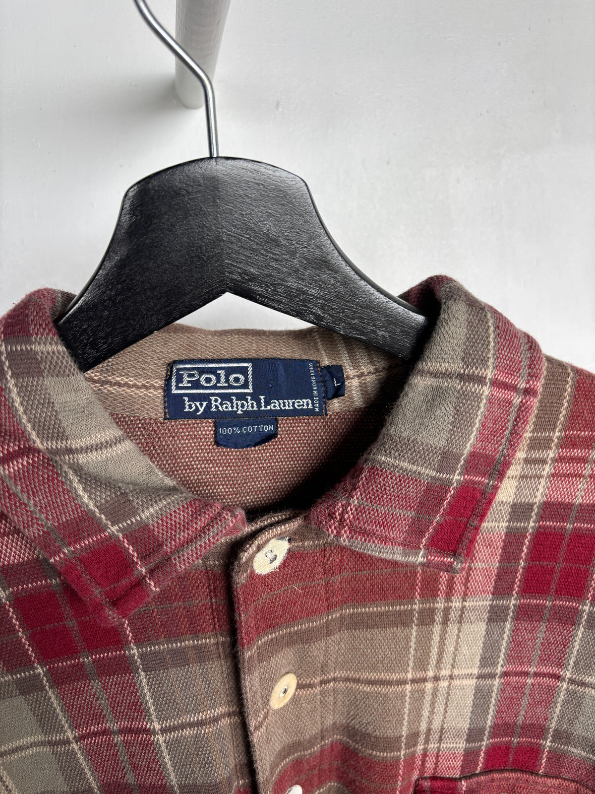 L - VINTAGE RALPH LAUREN FLANNEL SHIRT