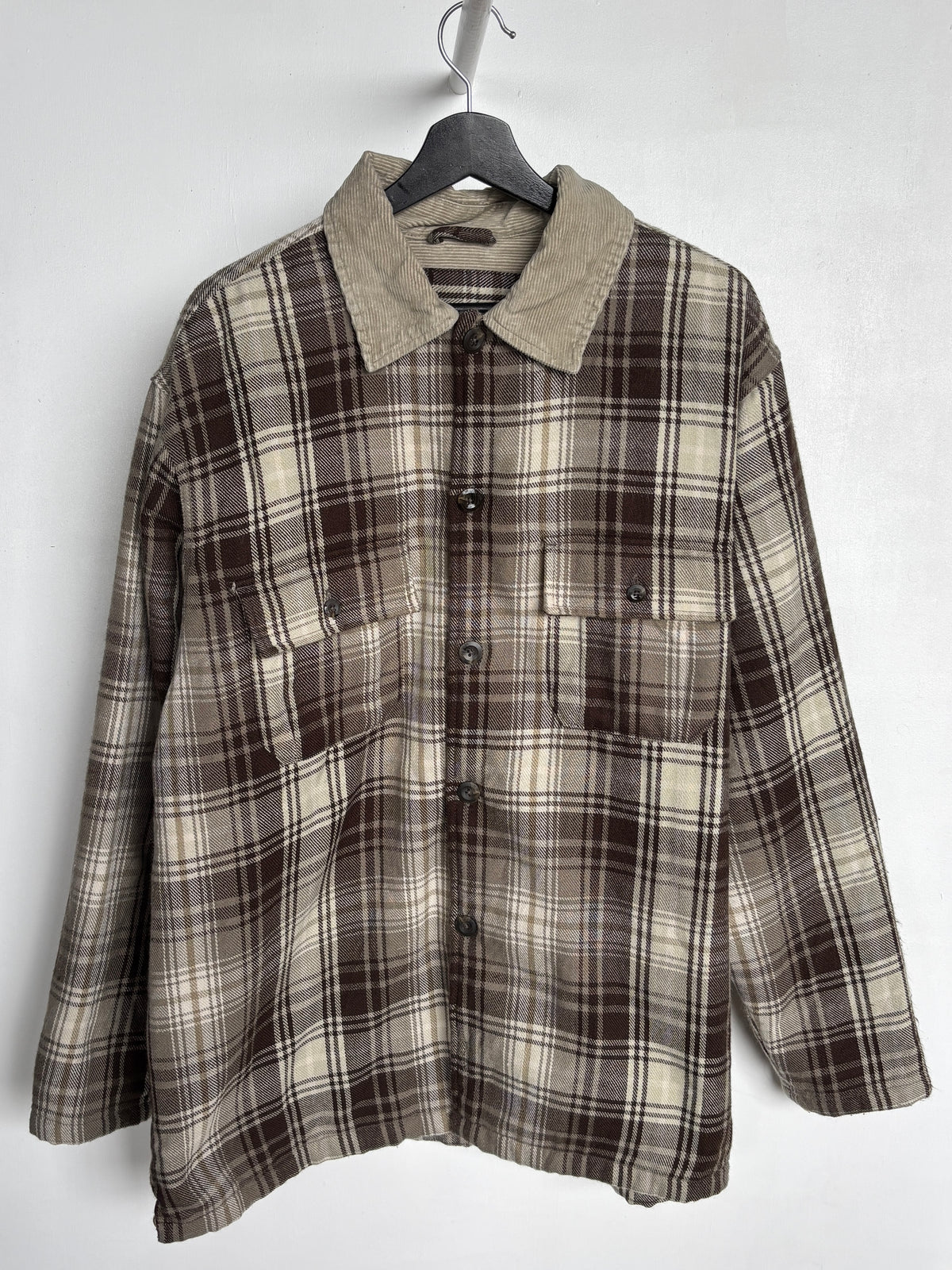 L - VINTAGE LINED FLANNEL SHIRT